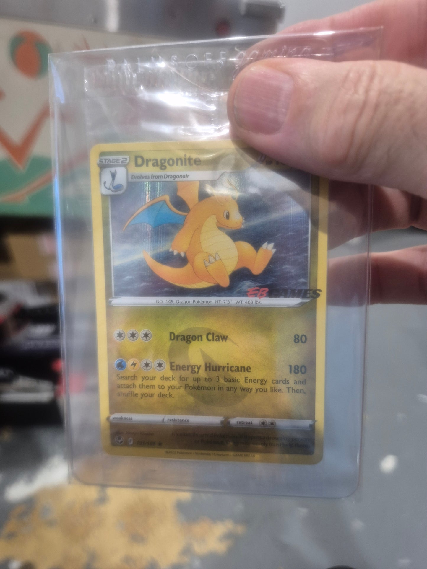 Dragonite Holo EB Games Exclusive Stamped Promo 131/195 Pokemon Card sealed