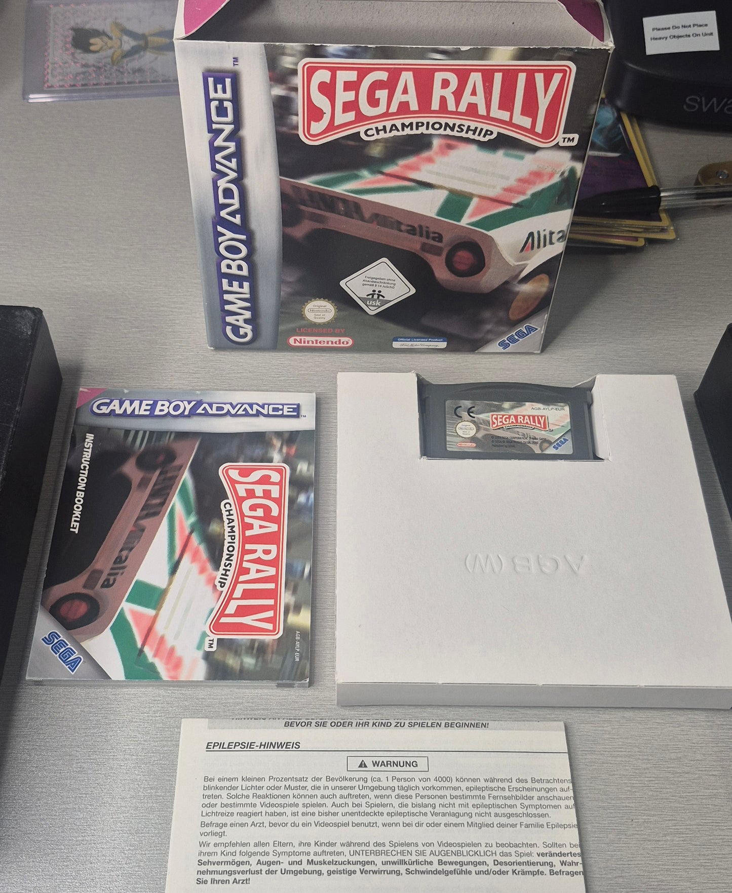 2002 C.I.B Sega Rally Championship Gameboy Advance Licensed by Nintendo