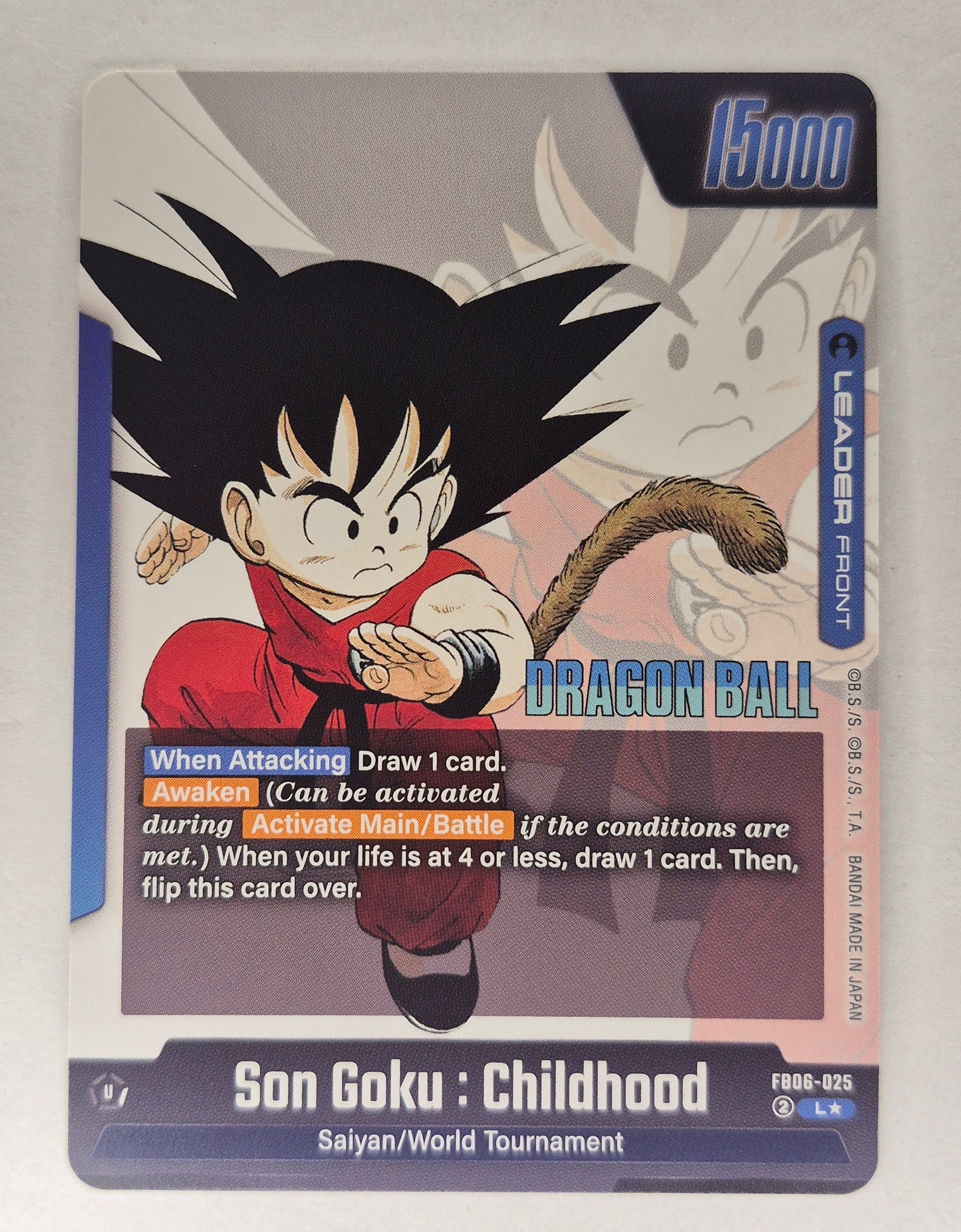 Son Goku : Childhood - FB06-025 (Gold) - Manga Booster 01 (SB01)NM