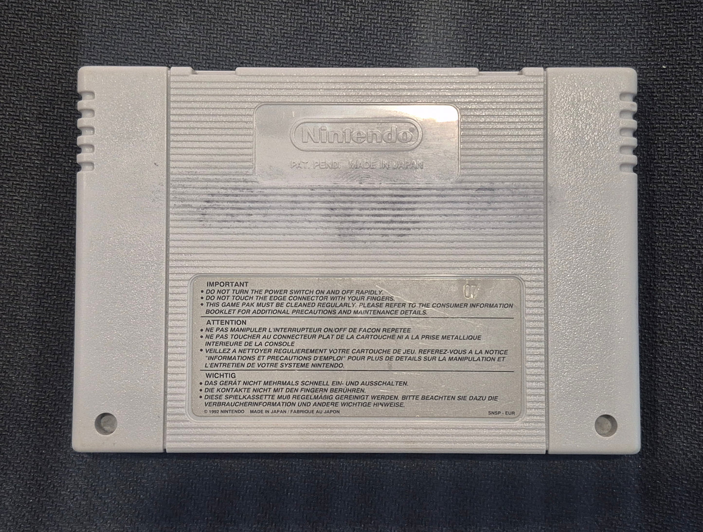 Nintendo SNES THE FIREMEN Human Entertainment Cart Tested & Cleaned