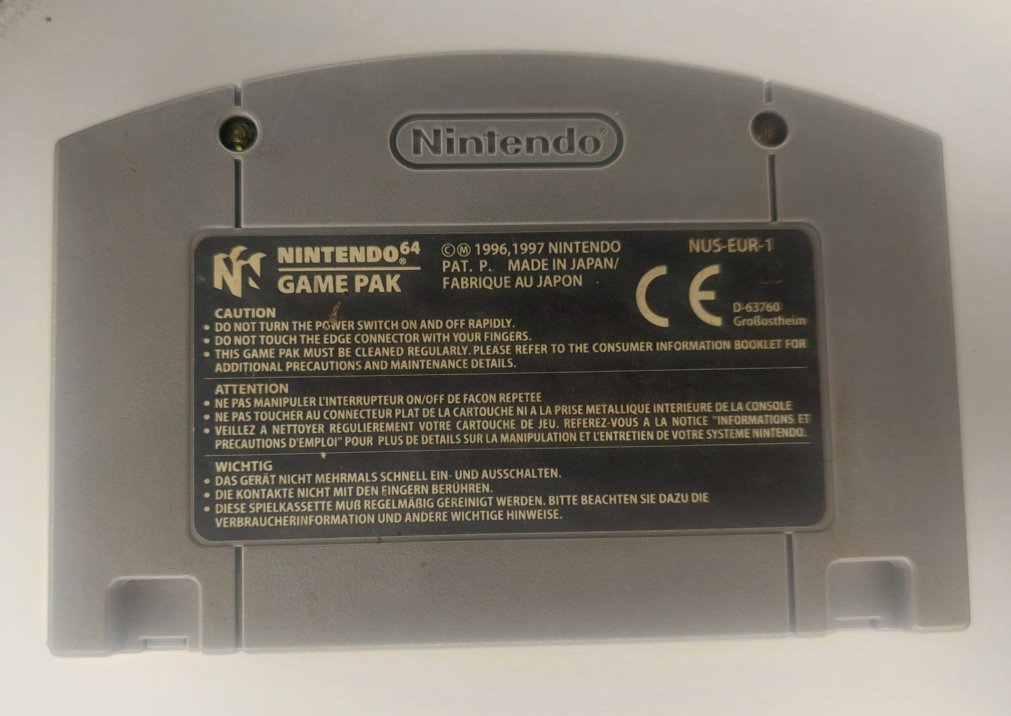 1998 N64 Airboarder 64 NINTENDO 64 Original AUS PAL Tested