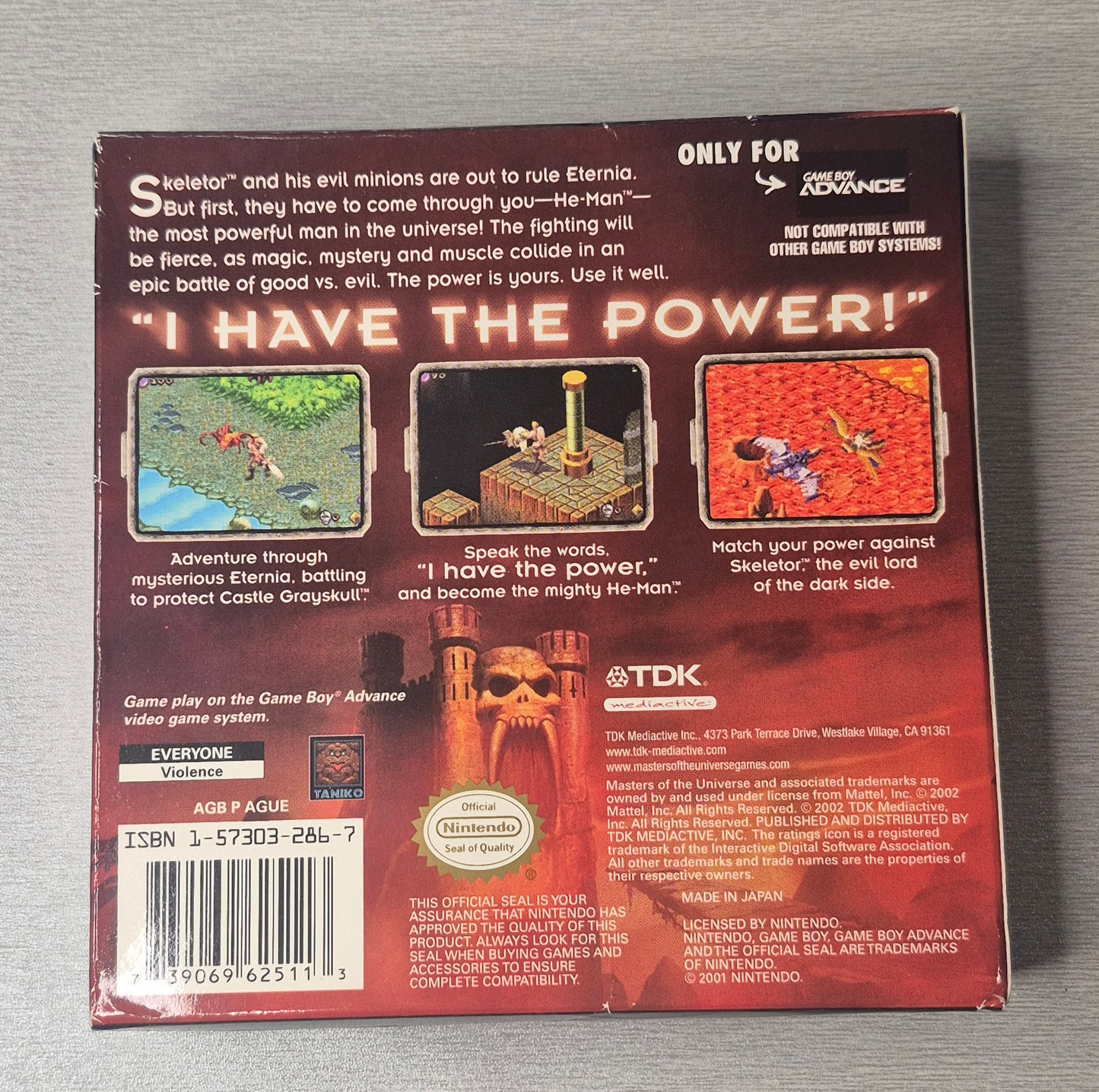 Gameboy Advance C.I.B Masters of the Universe Interactive Inc. Mini Comic