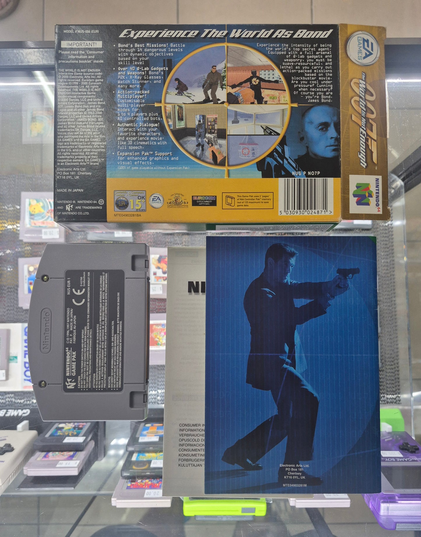 2000 Nintendo N64 007 The World is not Enough Boxed Complete Cart like New