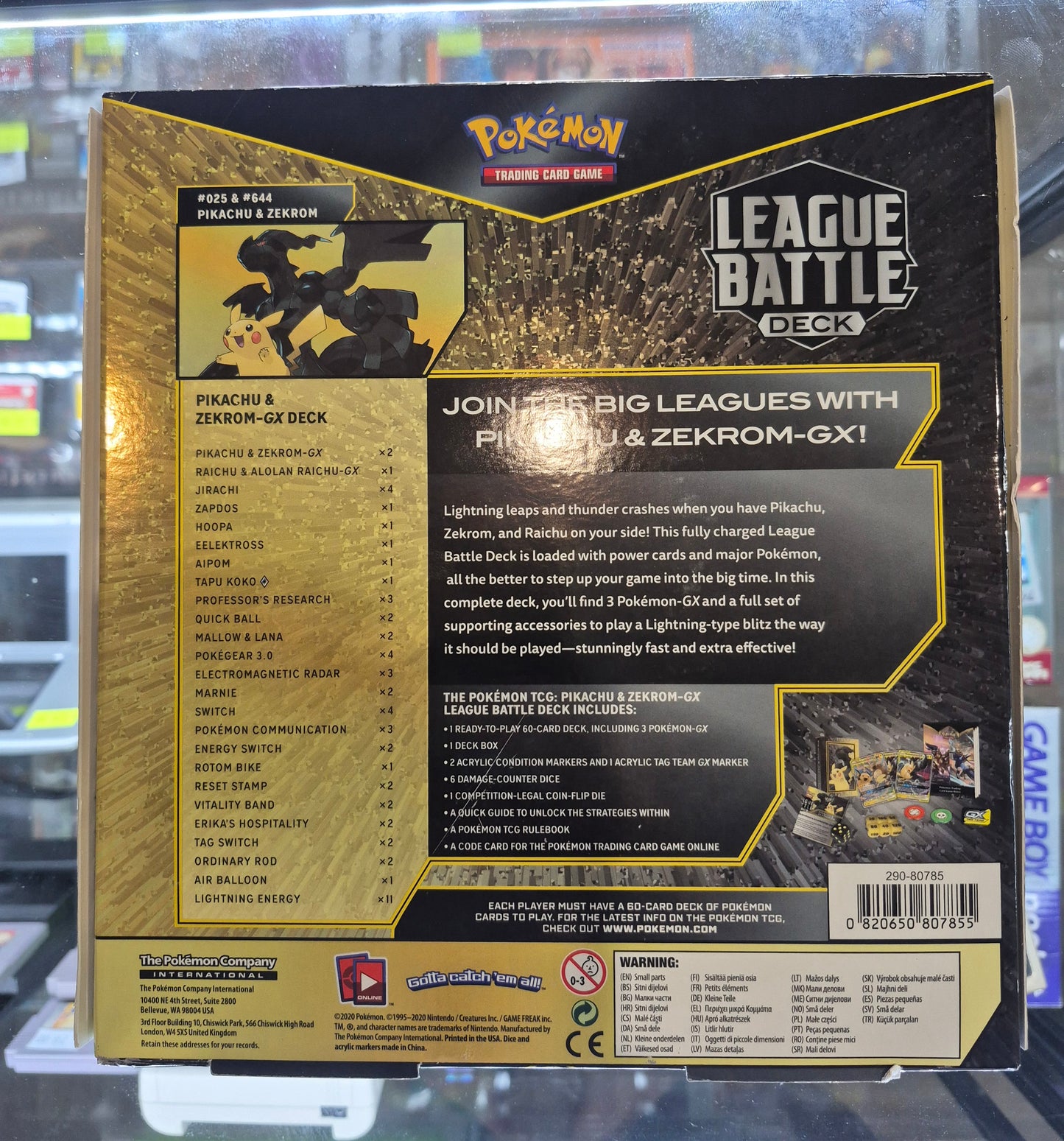 2020 Pokemon Reshiram & Charizard-GX League Battle Deck - Factory Sealed Deck