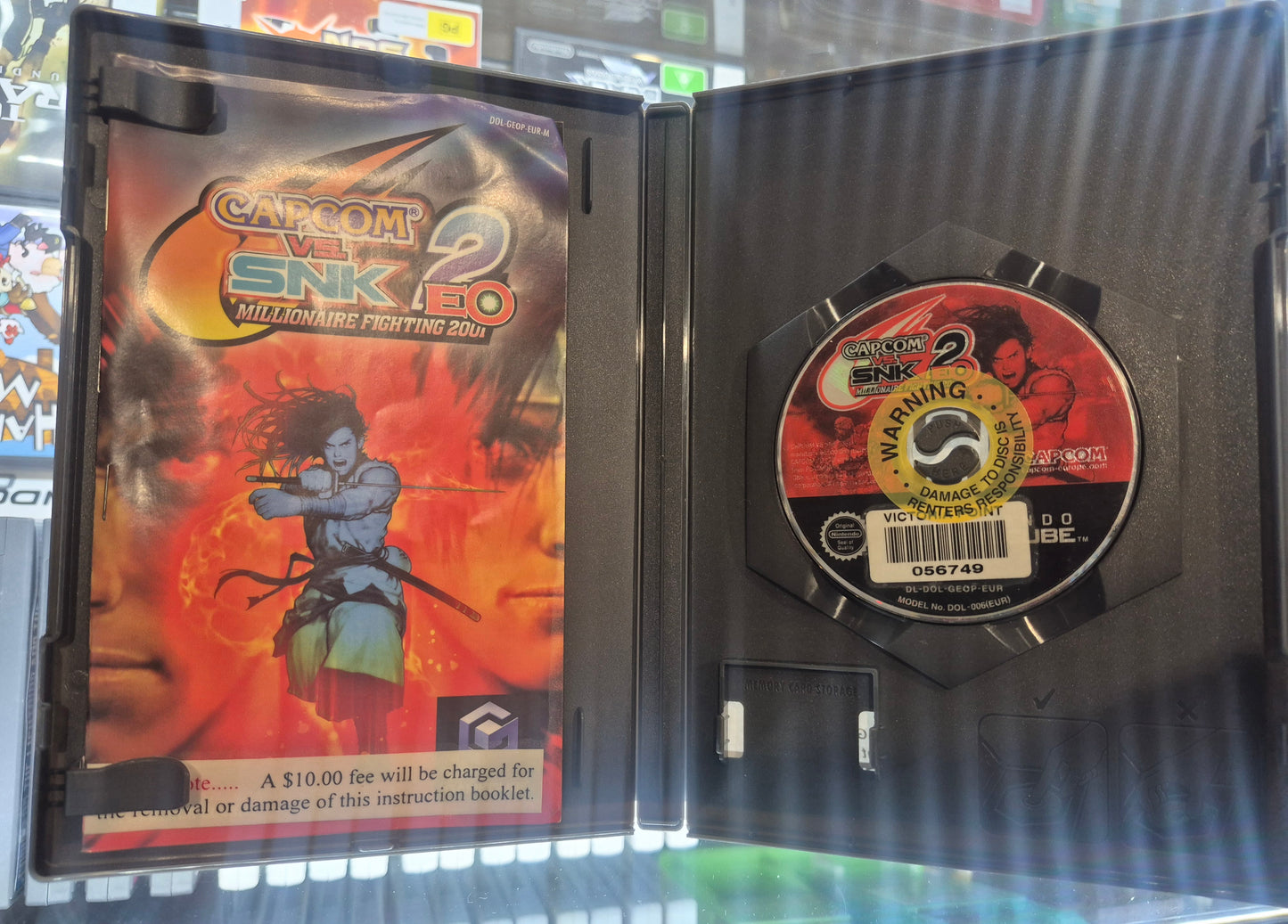 Capcom vs SNK 2: EO Nintendo GameCube Game PAL EX RENTAL GC.