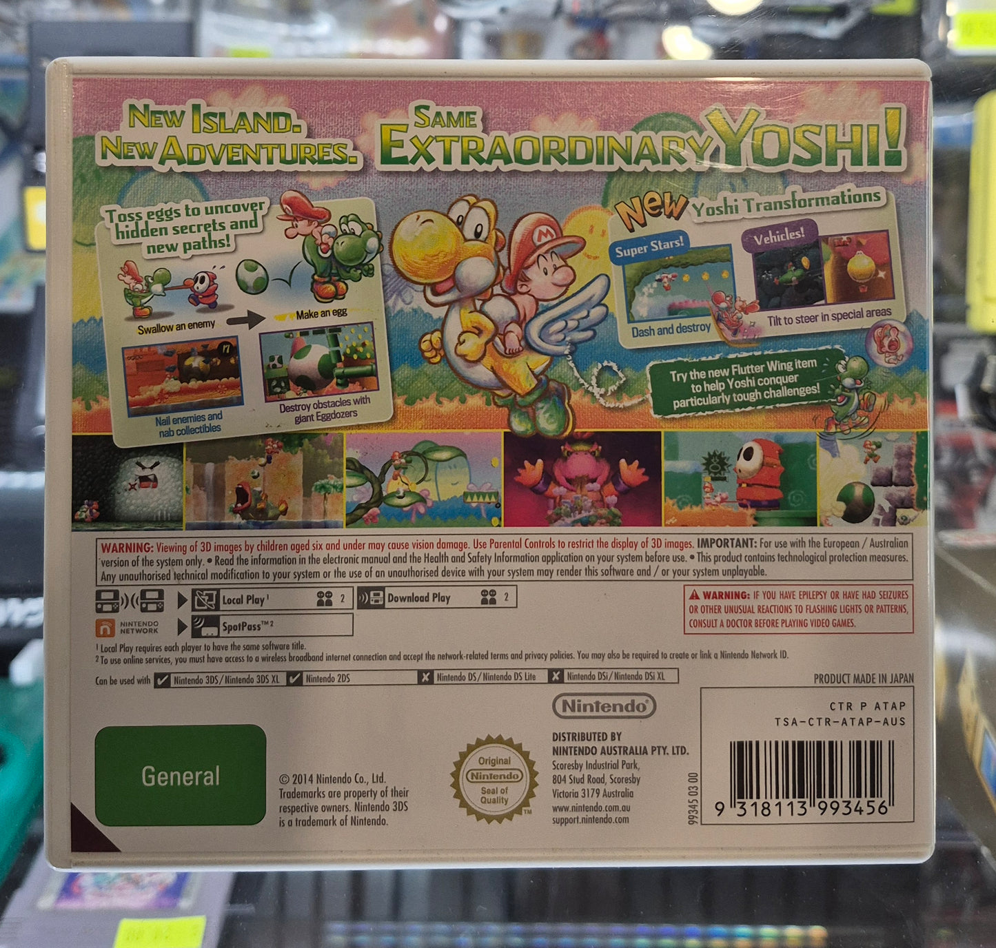 Yoshi's New Island | Nintendo 3DS Game | AUS PAL - Tested -