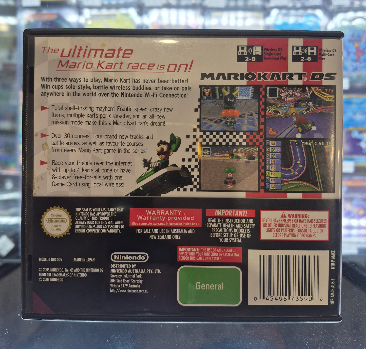 2005 Nintendo DS Mario Kart CIB Tested AUS PAL