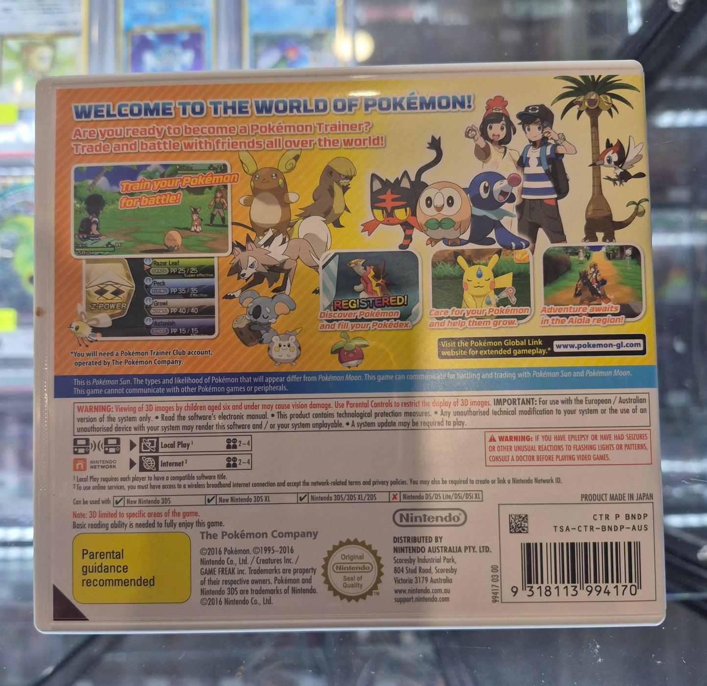 3DS Pokémon Sun in Box Tested
