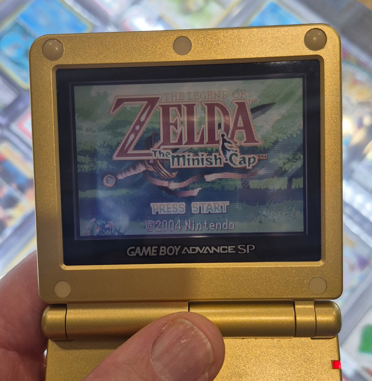 Nintendo Gameboy Advance SP Zelda Gold Limited Edition PAL Version C.I.B