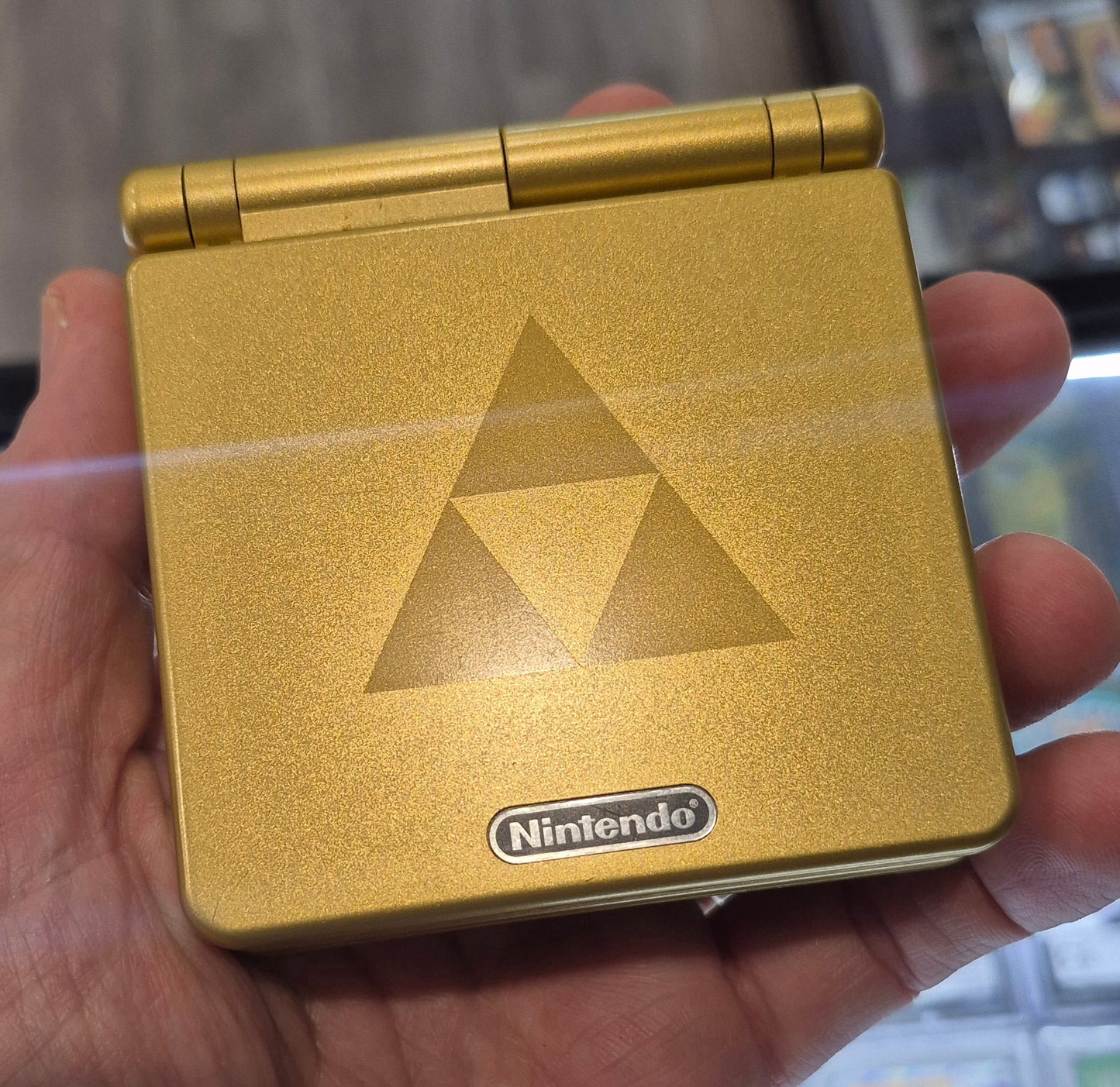 Nintendo Gameboy Advance SP Zelda Gold Limited Edition PAL Version C.I.B