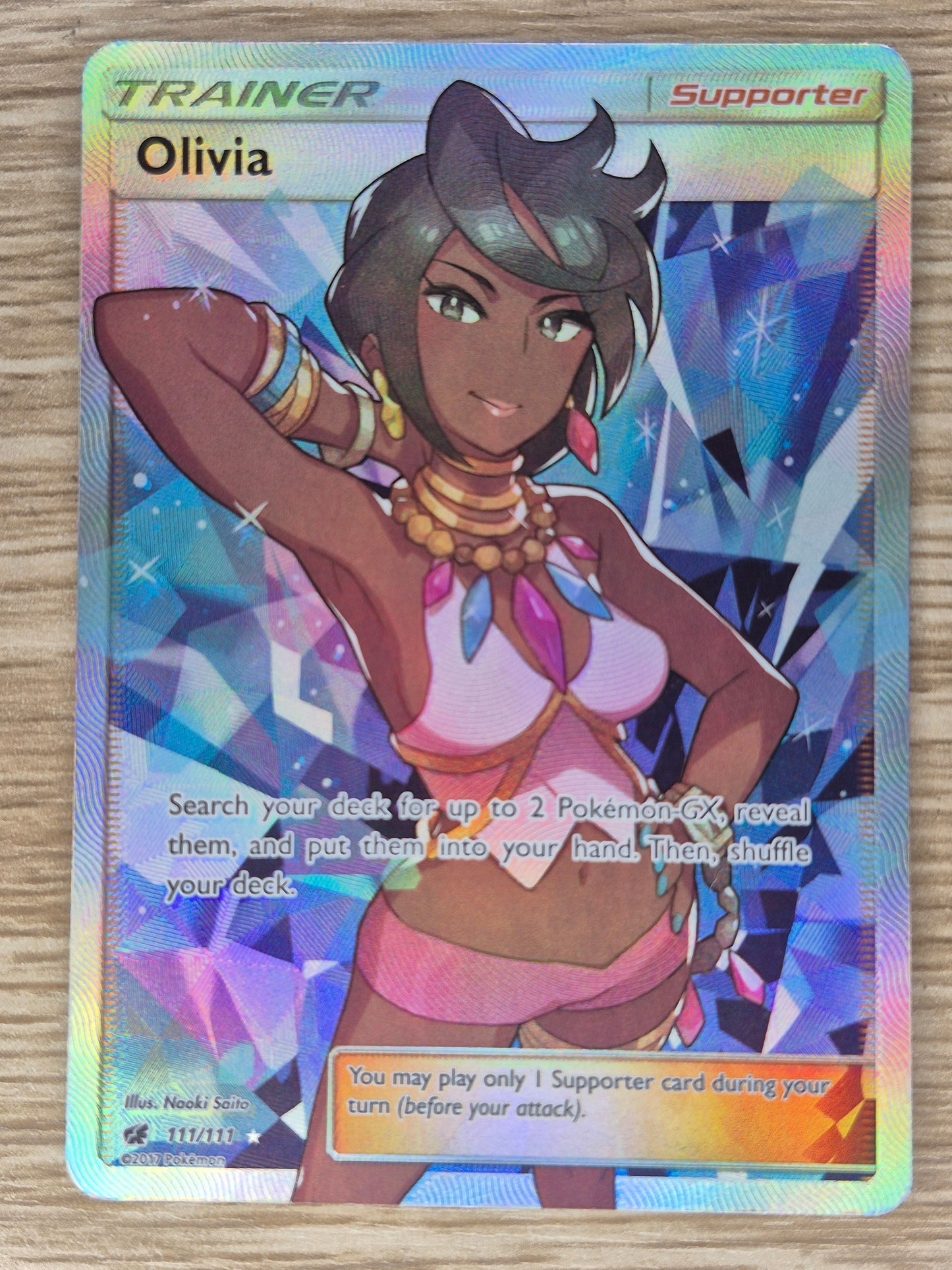 Olivia 111/111 Ultra Rare Full Art Trainer Crimson Invasion - Pokemon TCG MP