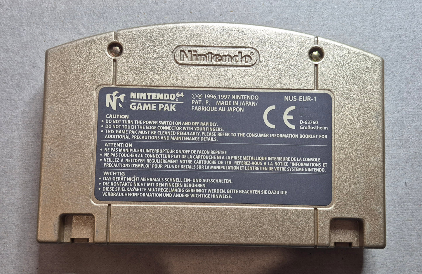 The Legend of Zelda Ocarina of Time - Nintendo N64 PAL AUS - Gold New Battery,Tested