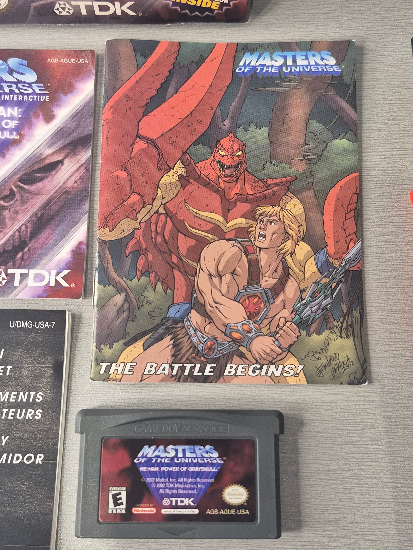 Gameboy Advance C.I.B Masters of the Universe Interactive Inc. Mini Comic