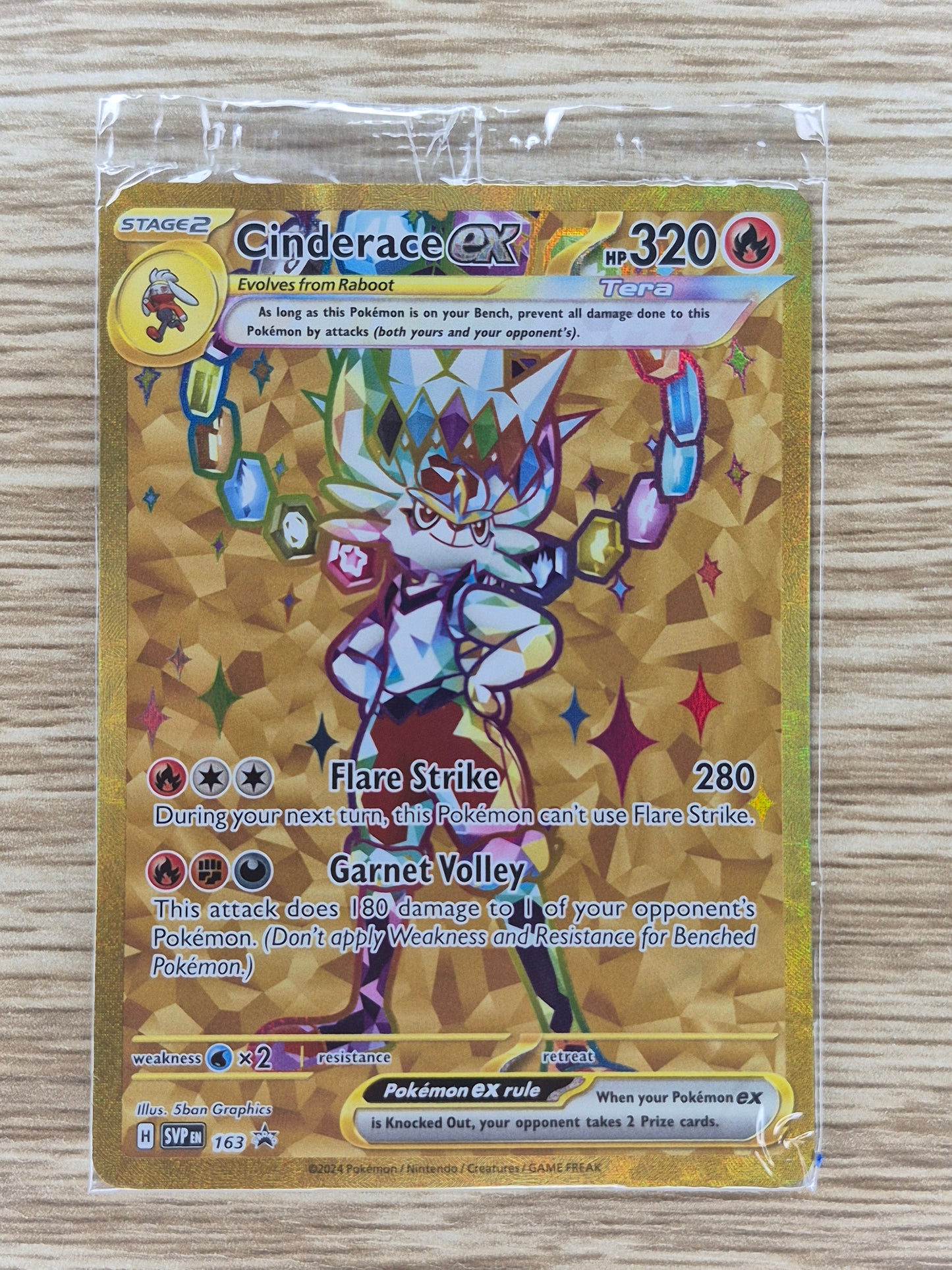 Cinderace ex - SVP163 Promo Scarlet and Violet Promos Pokemon Card SEALED