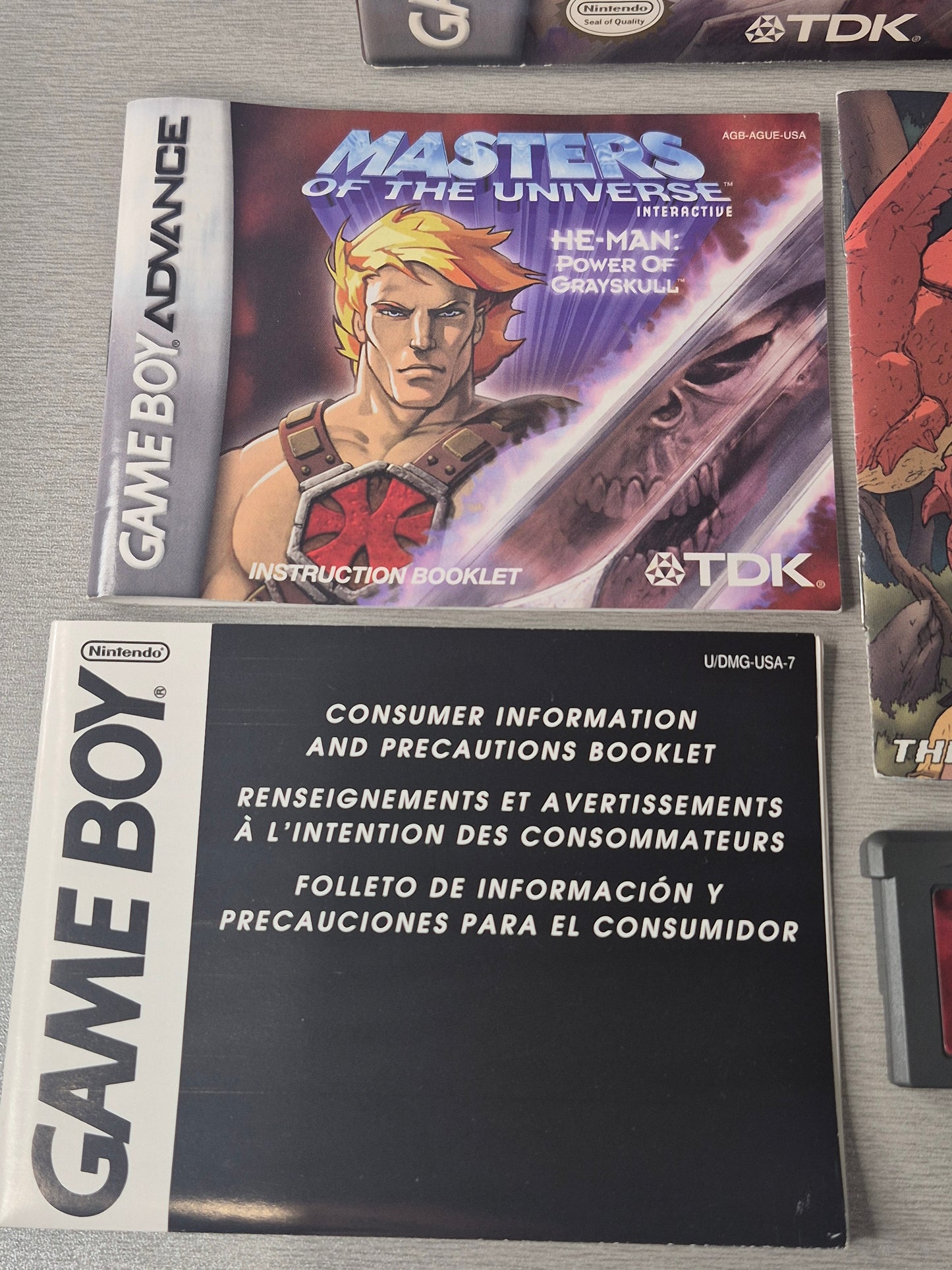 Gameboy Advance C.I.B Masters of the Universe Interactive Inc. Mini Comic