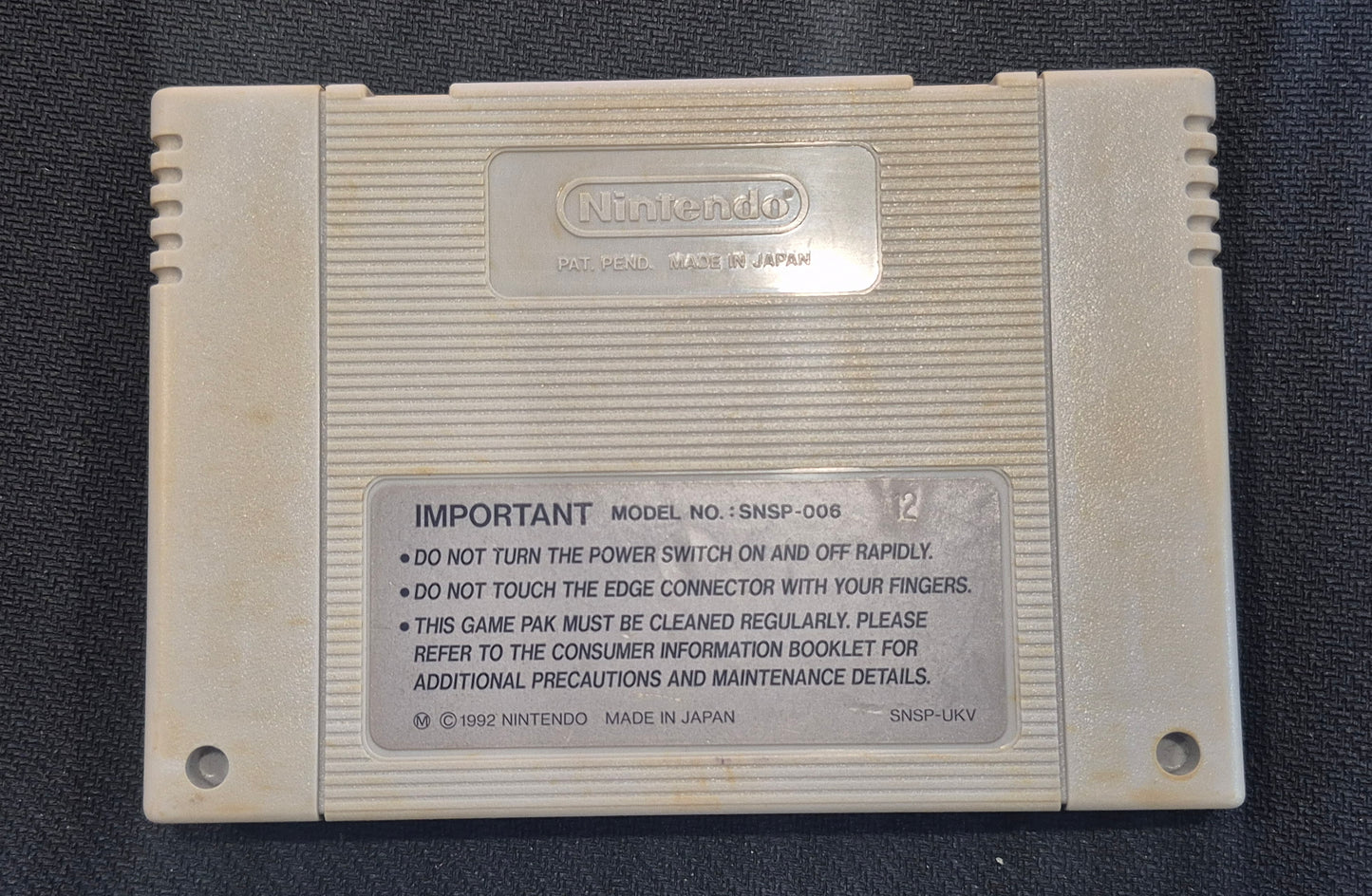 Nintendo SNES Battletoads in Battlemaniacs Cart Tested & Cleaned