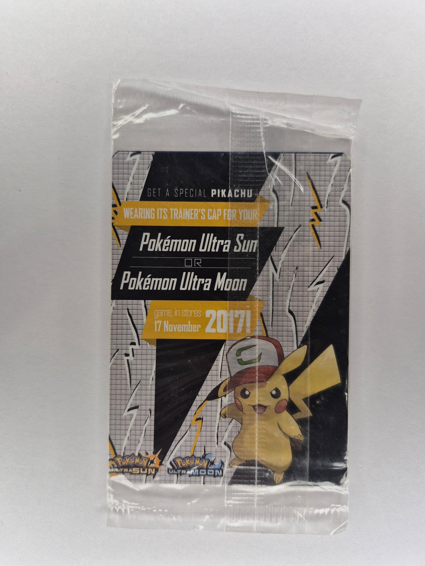 Pokemon Card TCG - Ash's Pikachu SM108 Sun & Moon Black Star Promo (Sealed)