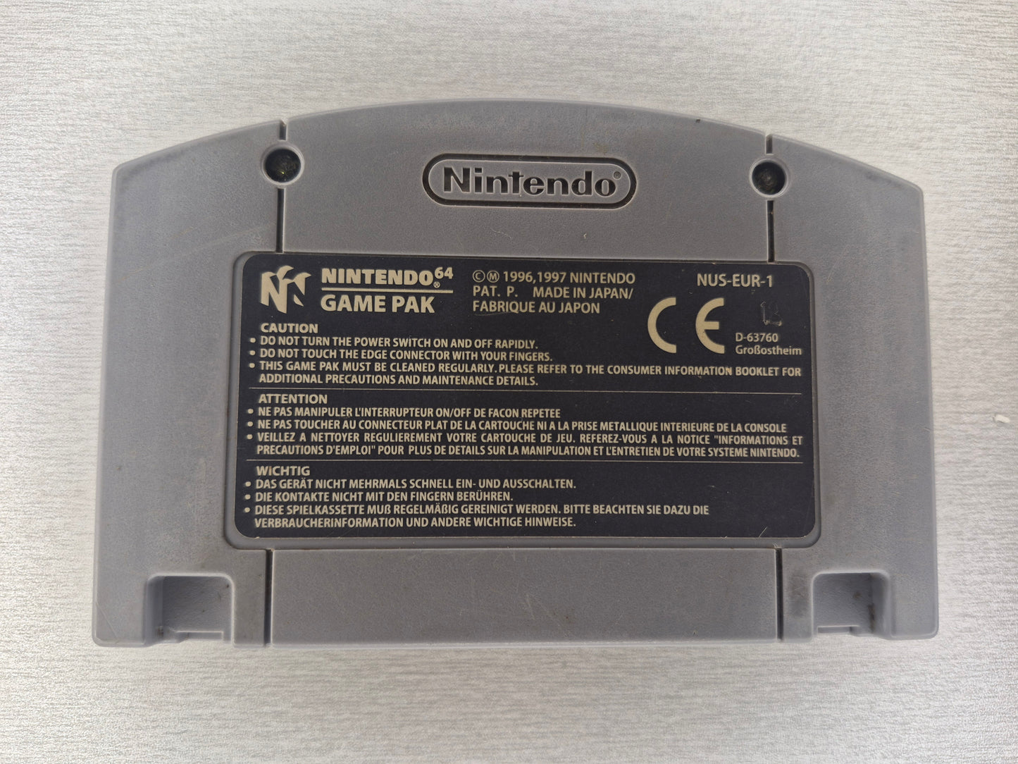 Wayne gretzky's 3D hockey , nintendo 64 N64 (cartridge only) VGC , PAL Tested