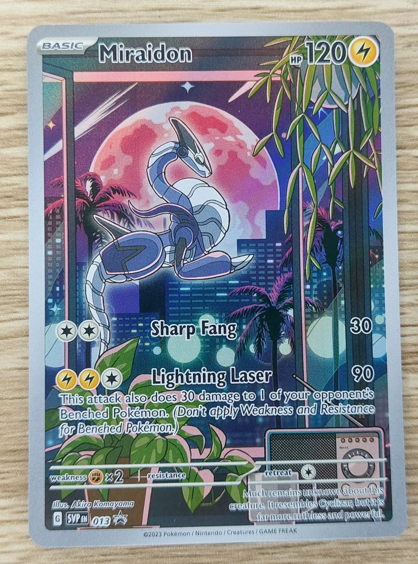 Pokemon 2023 Miraidon Illustration Rare Black Star Promo 013