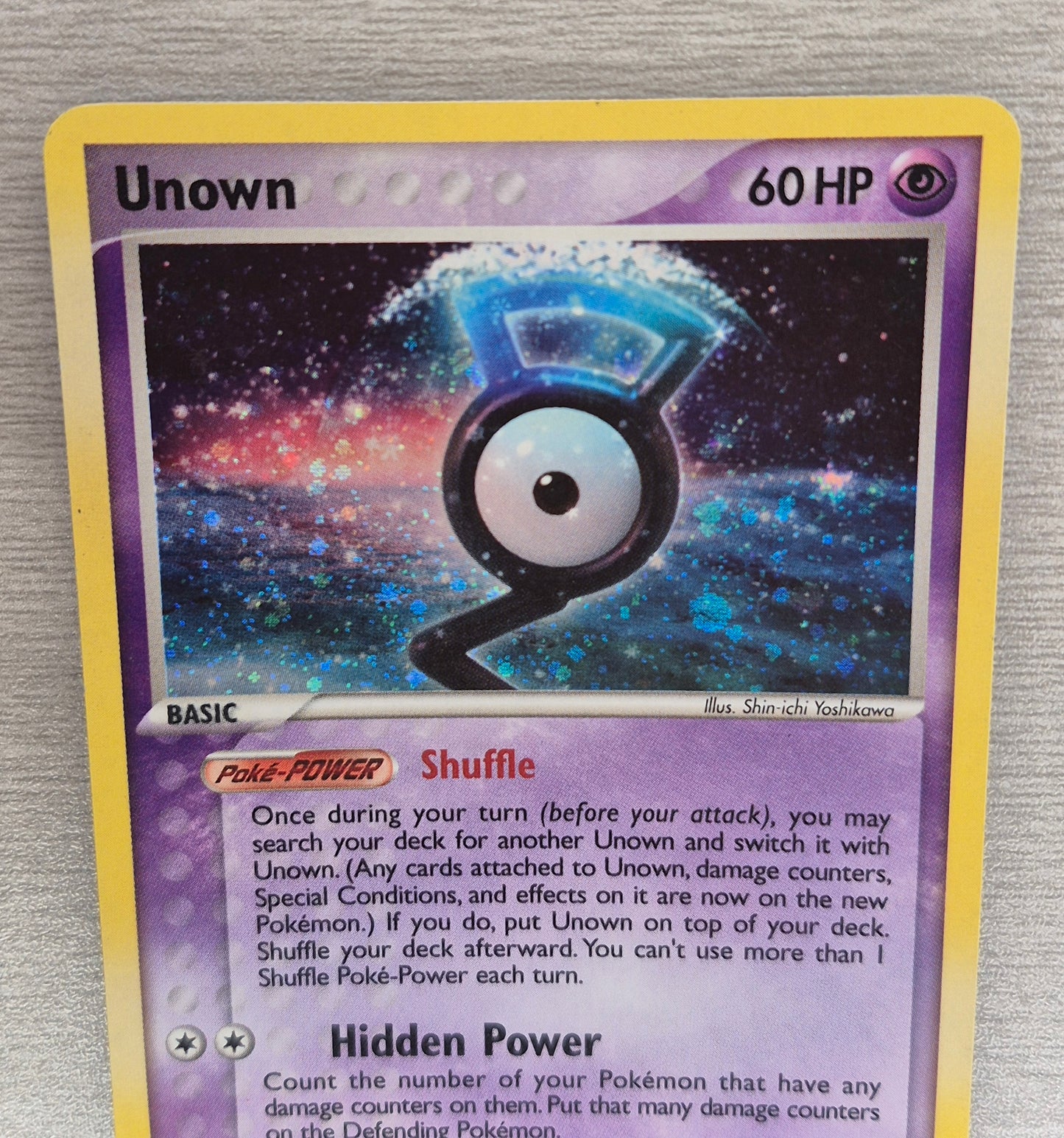 Pokemon Unown G/28 EX Unseen Forces 2005 Holo Rare Sub-Set LP