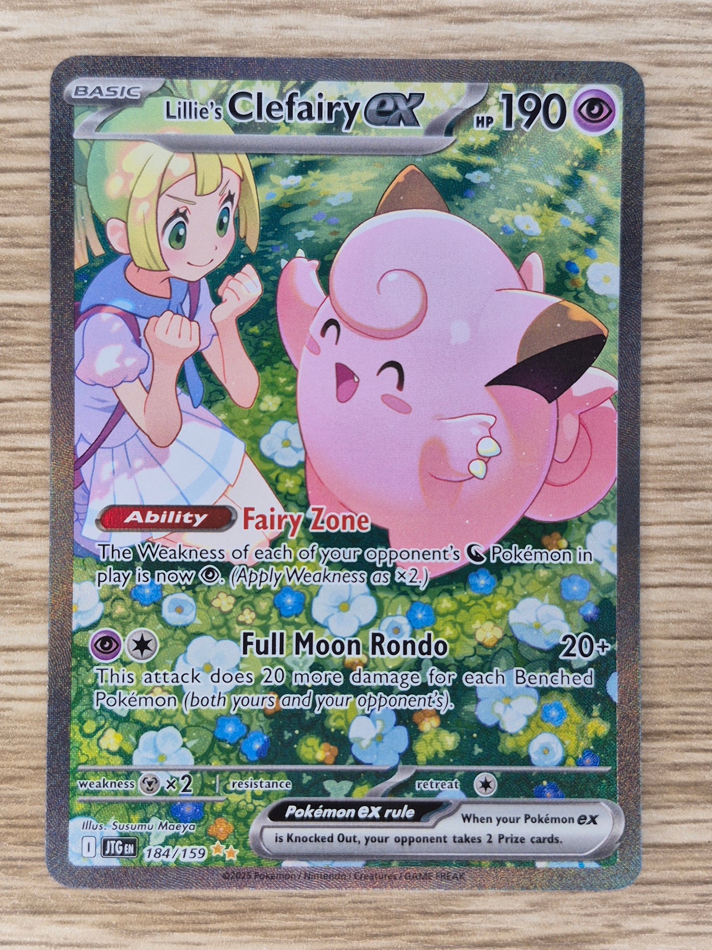 Lillie's Clefairy ex 184/159 SIR - Journey Together - Pokemon TCG *M/NM*