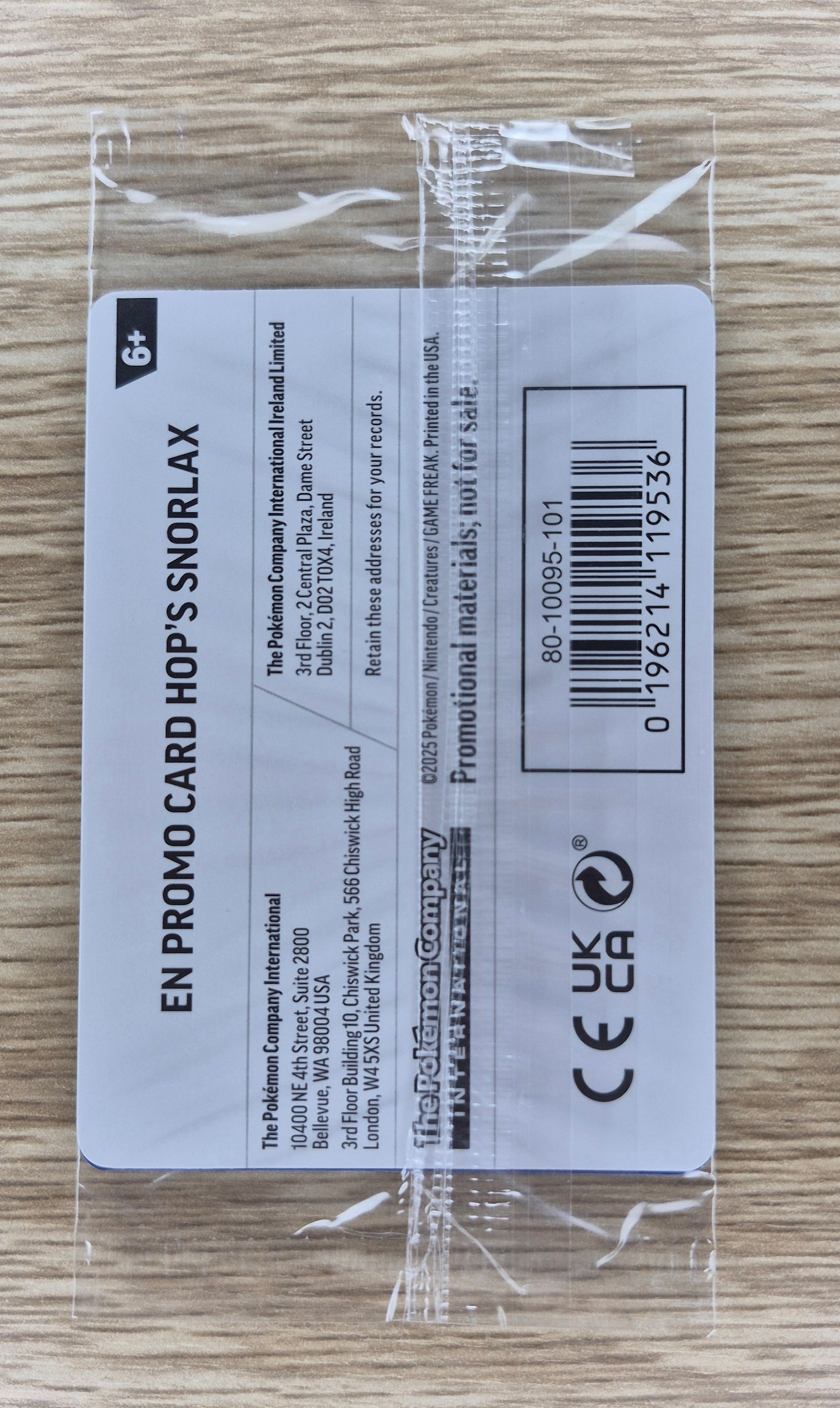 Hop's Snorlax 117/159 Stamped EB Games Promo Pokemon Card Sealed