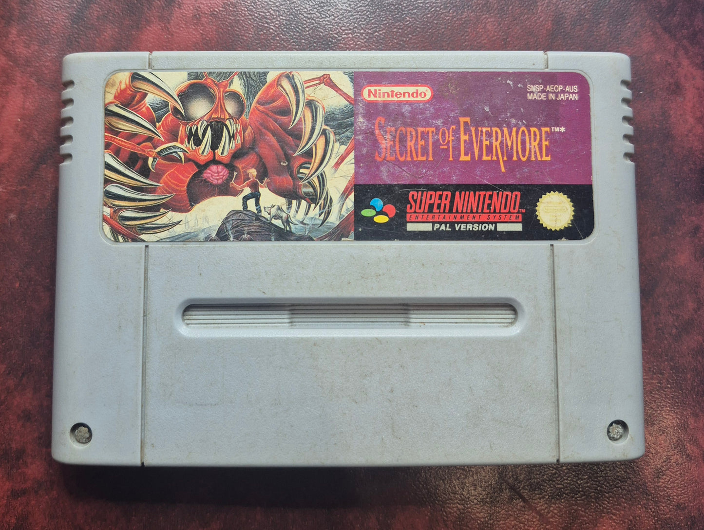 SNES Super Nintendo Secret of Evermore - PAL - New Save Battery Tested
