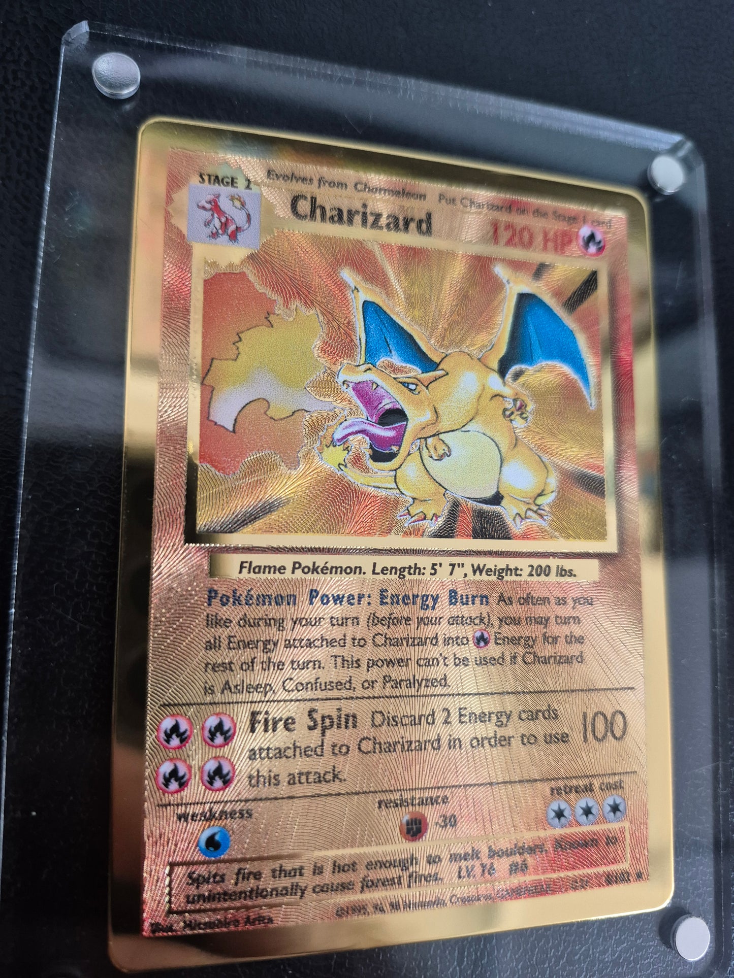 2021 Pokemon Celebrations 4/102 Gold Charizard Metal Card