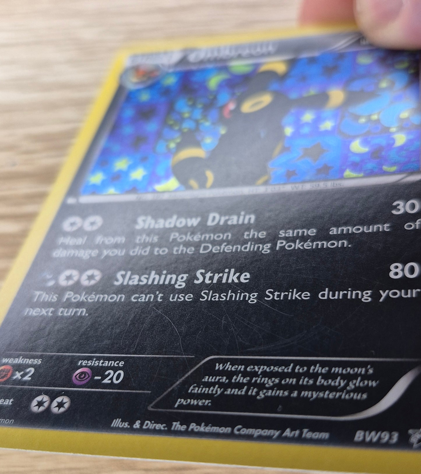 2013 Pokemon Umbreon Black Star Promo TCG BW93 Holo MP