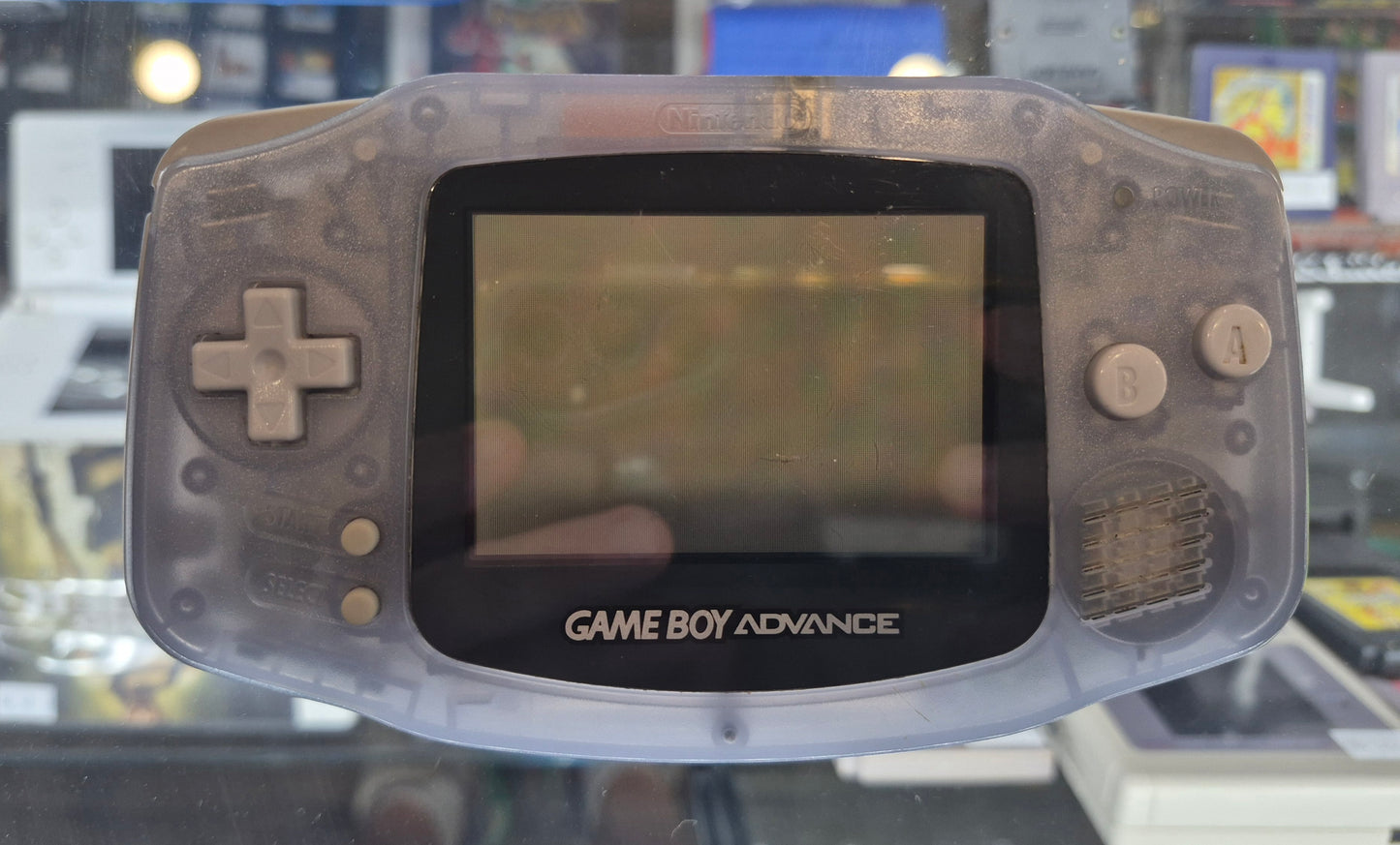 Original Game Boy Advance GLACIER Clear Console NINTENDO USA AGB-001