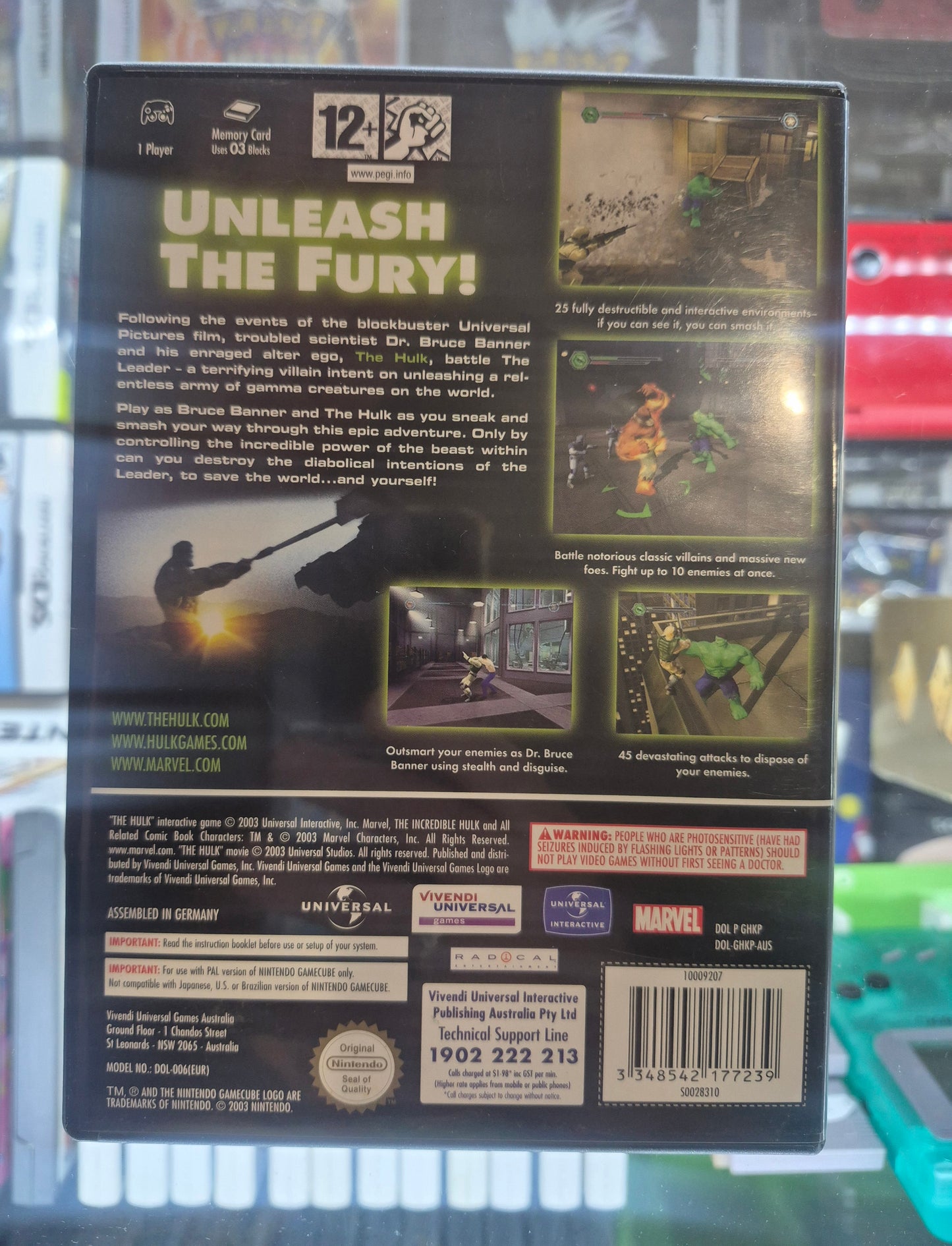 The Hulk (Nintendo GameCube, 2003) - AUS PAL Complete