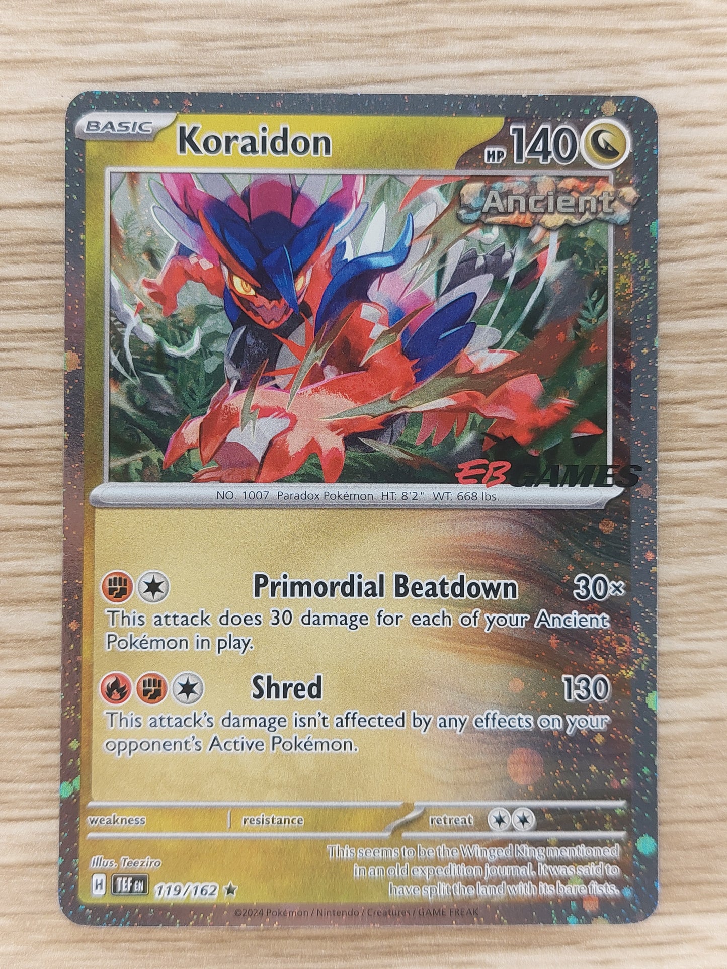 Pokemon 2024 Koraidon EB Games Promo 119/162