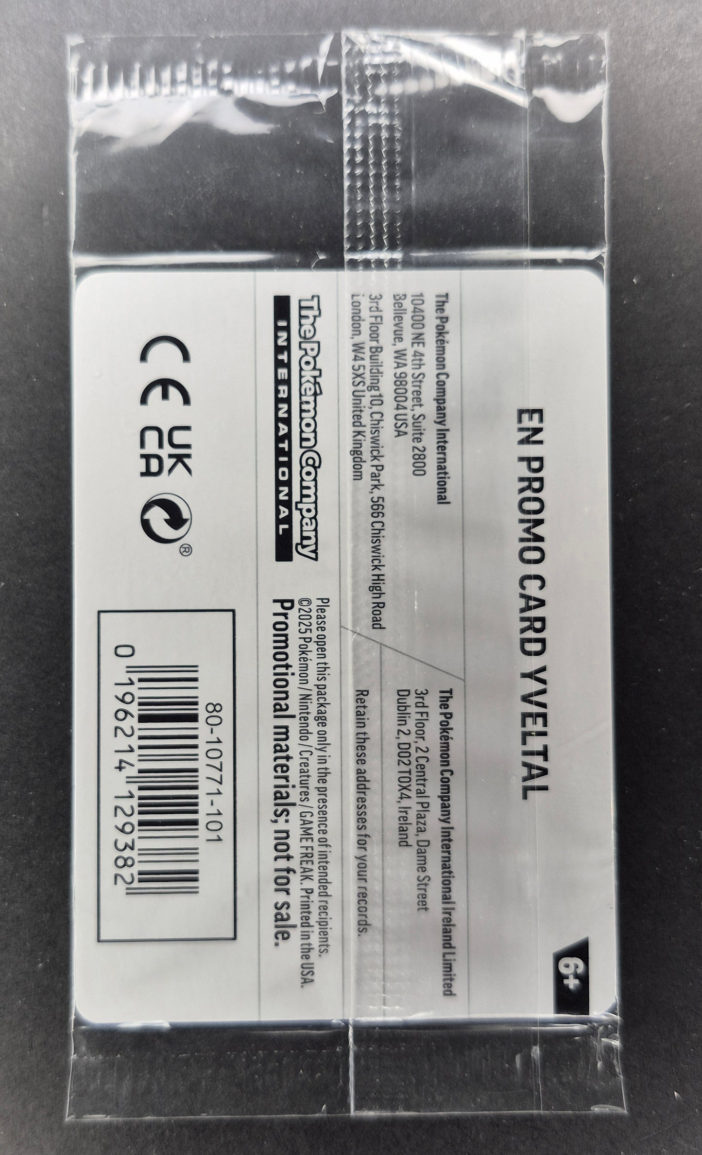 Yveltal - 088/132 - EB Games Stamped Promo Card - SEALED Pokemon