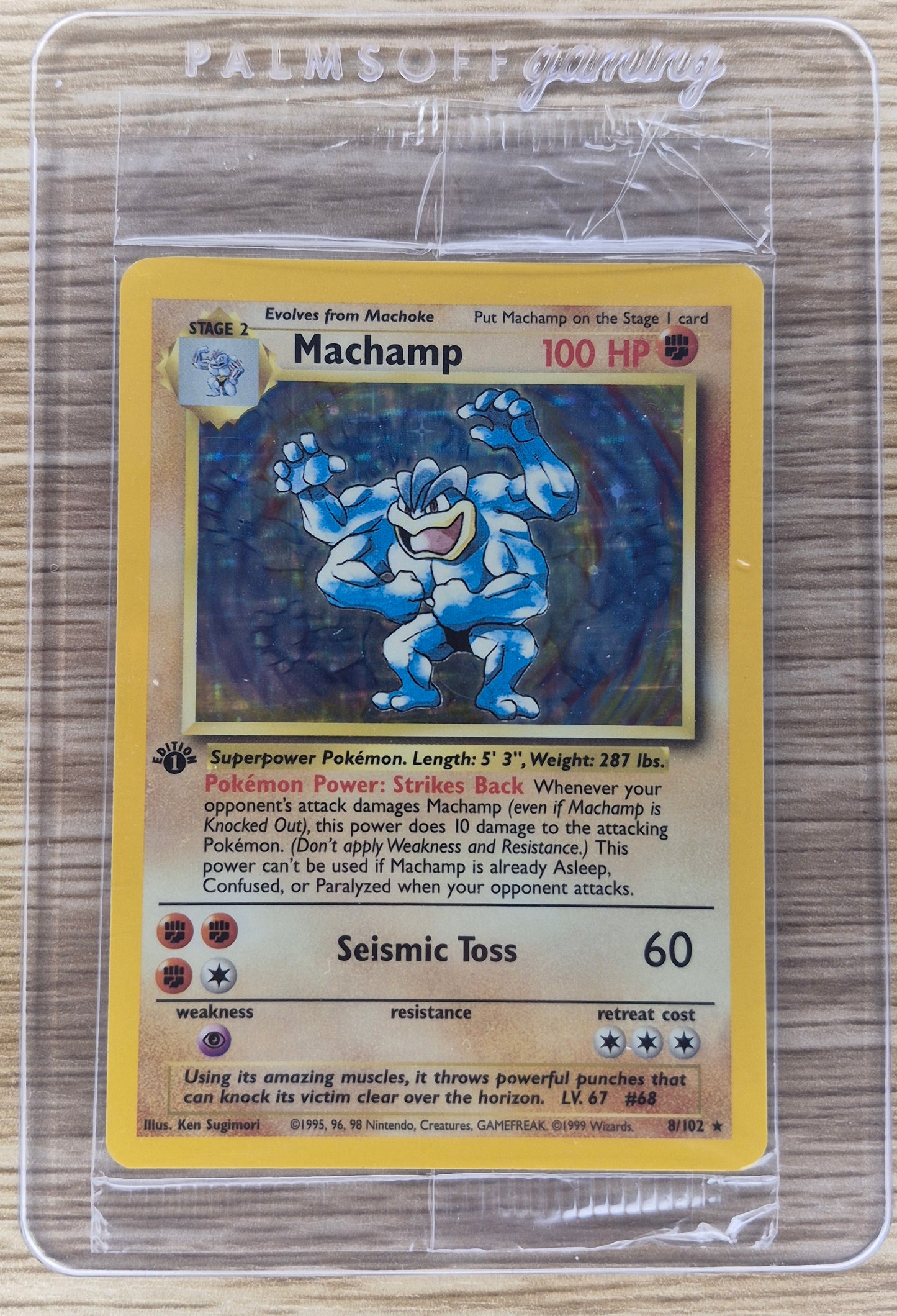 Machamp 1st Edition Base Set 8/102 Pokémon Card - SEALED NM-MT