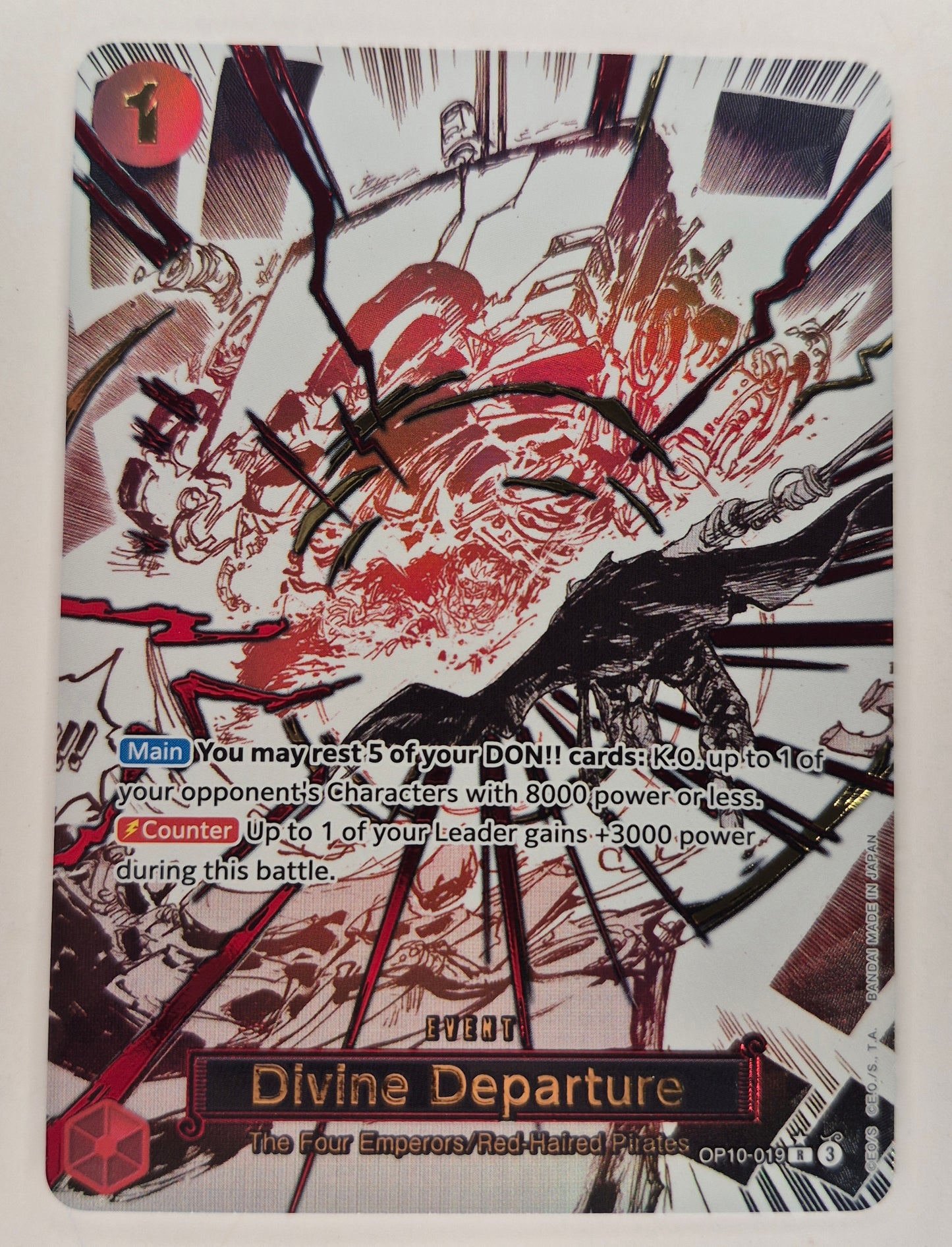 Divine Departure OP10-019 (Parallel) Royal Blood One Piece NM