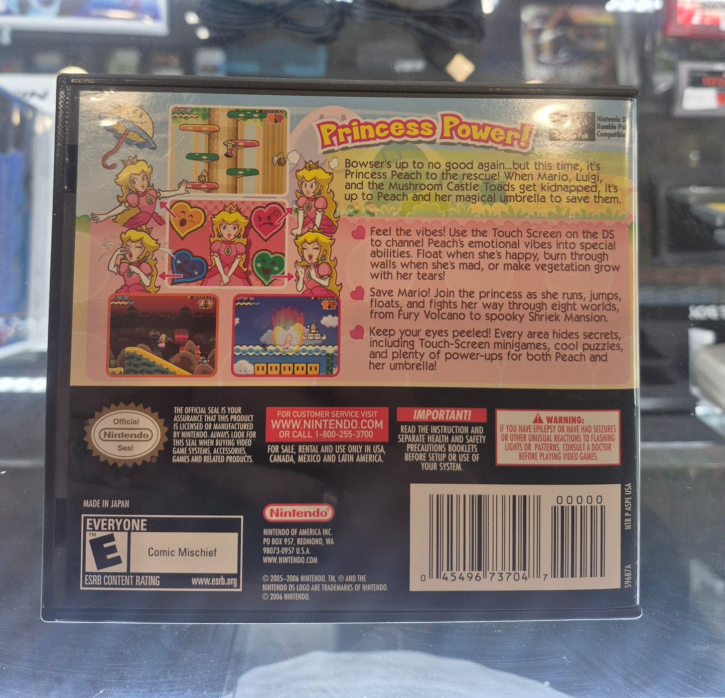 Super Princess Peach (Nintendo DS, 2006 ) Complete W/ Manual CIB USA