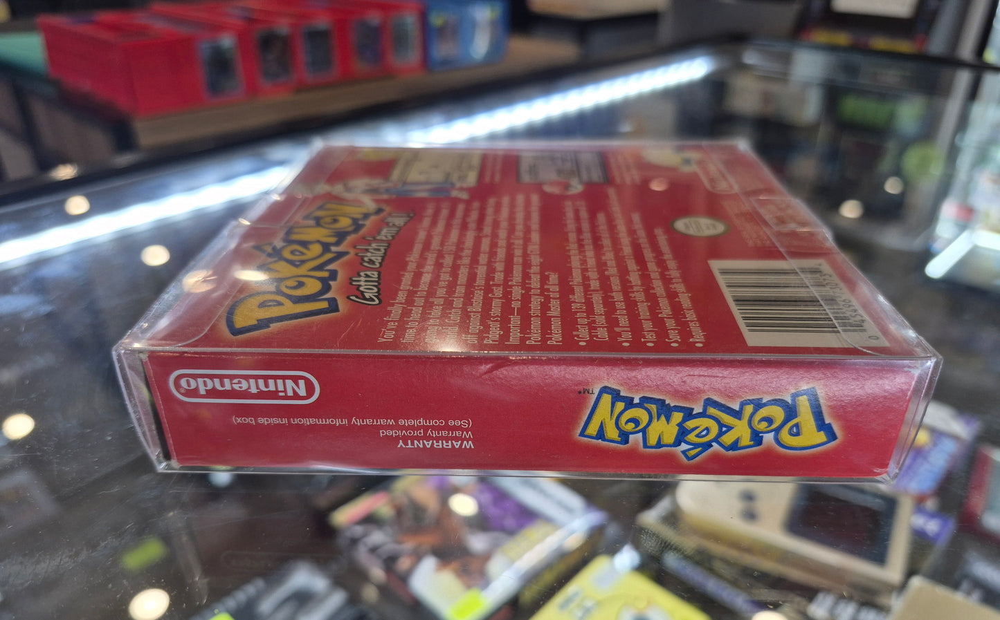 1998 Pokémon Red Version CIB with New Save Battery in Protector AUS PAL