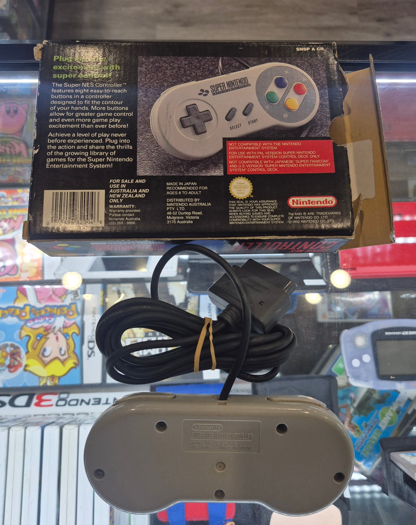 Nintendo Super Nes Controller In Box Tested Excellent Condition