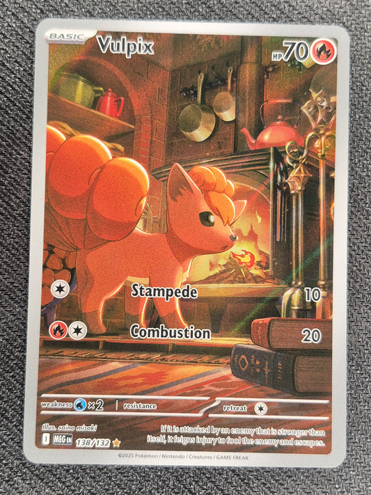 Vulpix - 138/132 - Illustration Rare - Mega Evolutions - Pokemon Card - NM/M