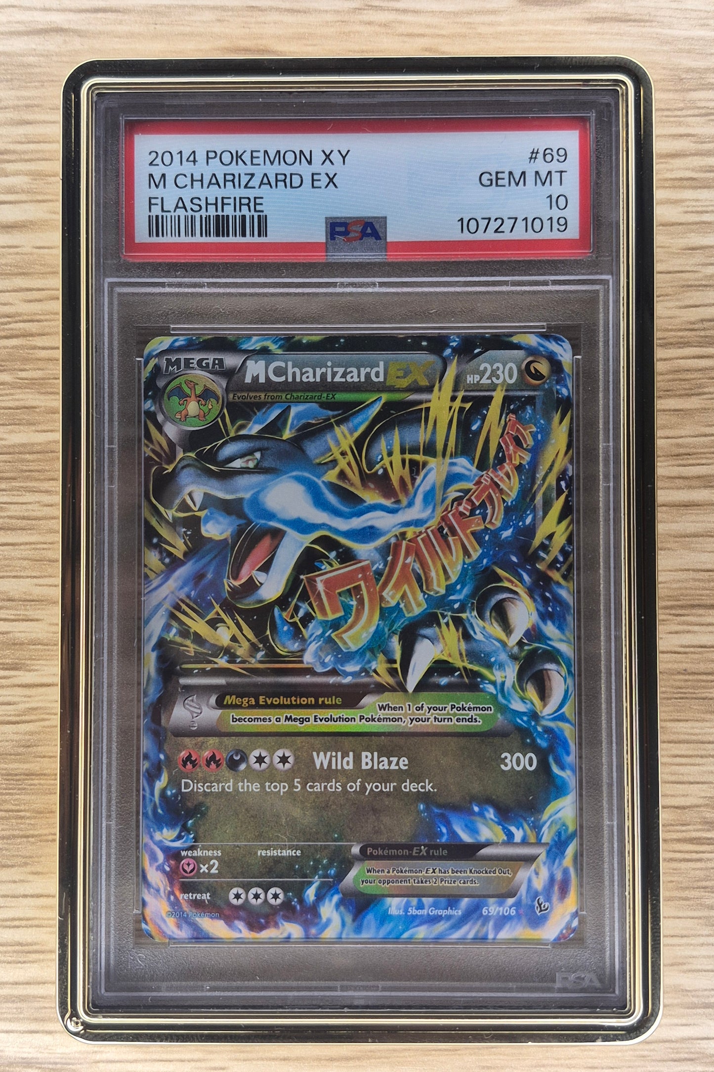 2014 Pokemon XY Flashfire #69 M Charizard Ex Holo PSA 10 GEM MINT