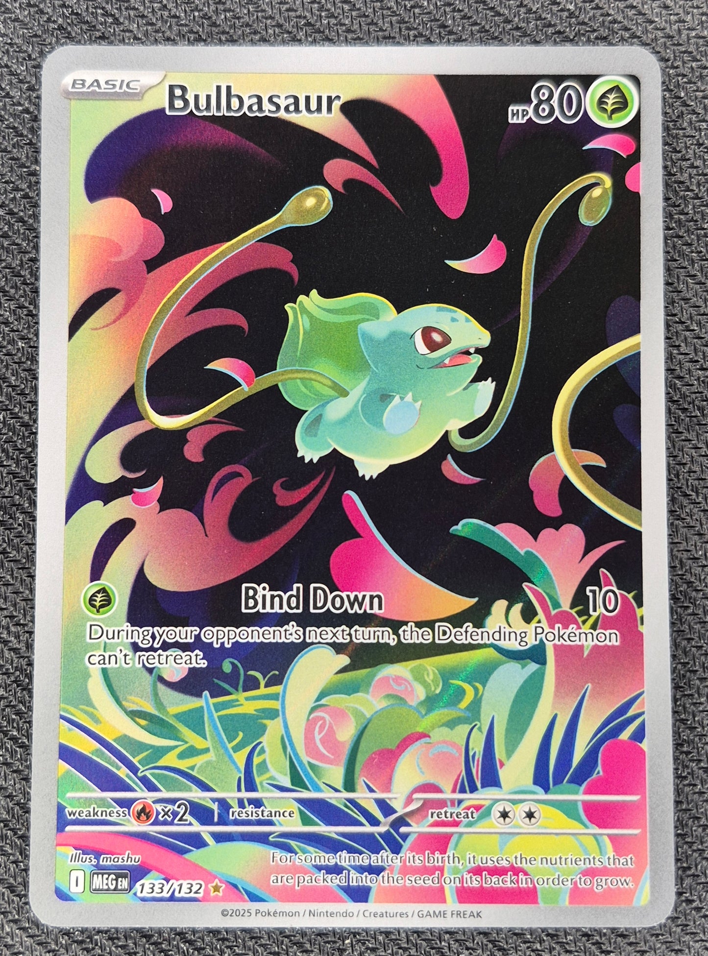 Bulbasaur 133/132 Mega Evolution Illustration Rare Pokémon NM