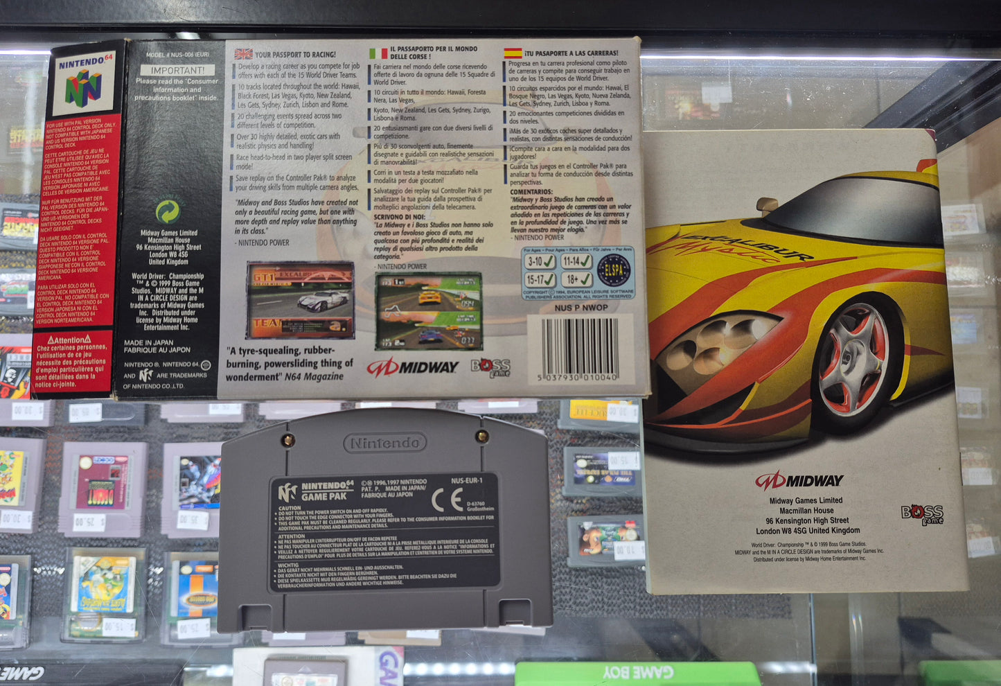 World Driver Championship Nintendo 64 N64 CART LIKE NEW (PAL EU) Complete Boxed