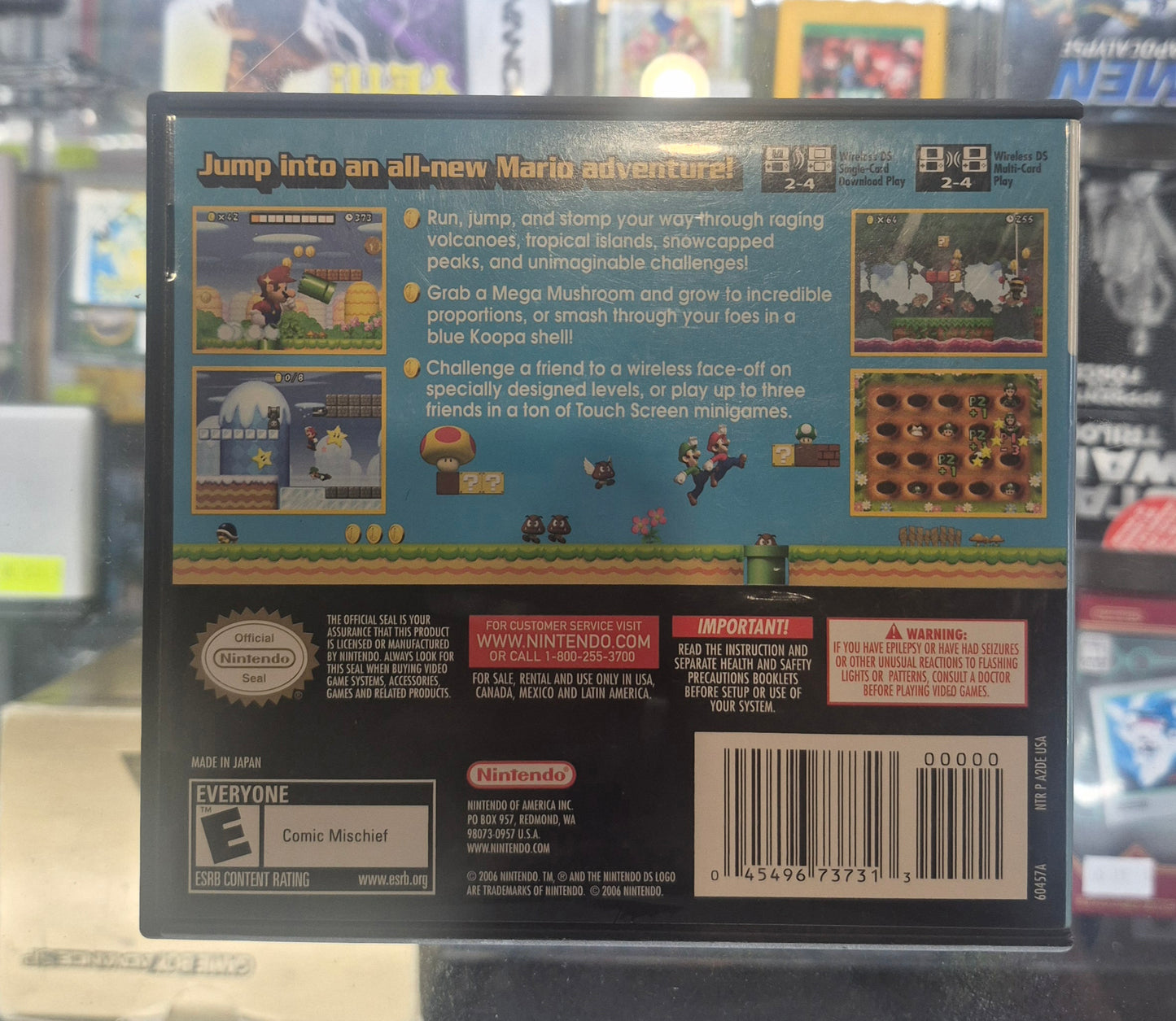 2006 Nintendo DS New Super Mario Bros. Includes Book Tested USA