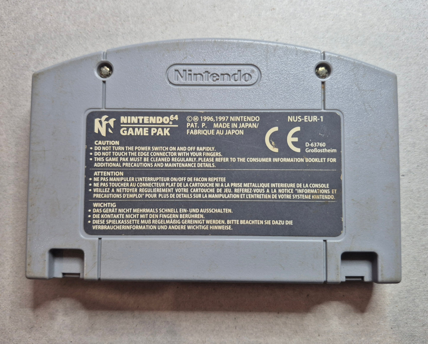 Super Smash Bros Nintendo 64 N64 Authentic AUS PAL Tested / New Save Battery