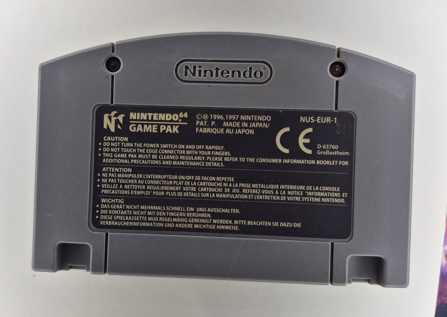 Nintendo N64 Pokémon Snap Cart,Tested & Cleaned
