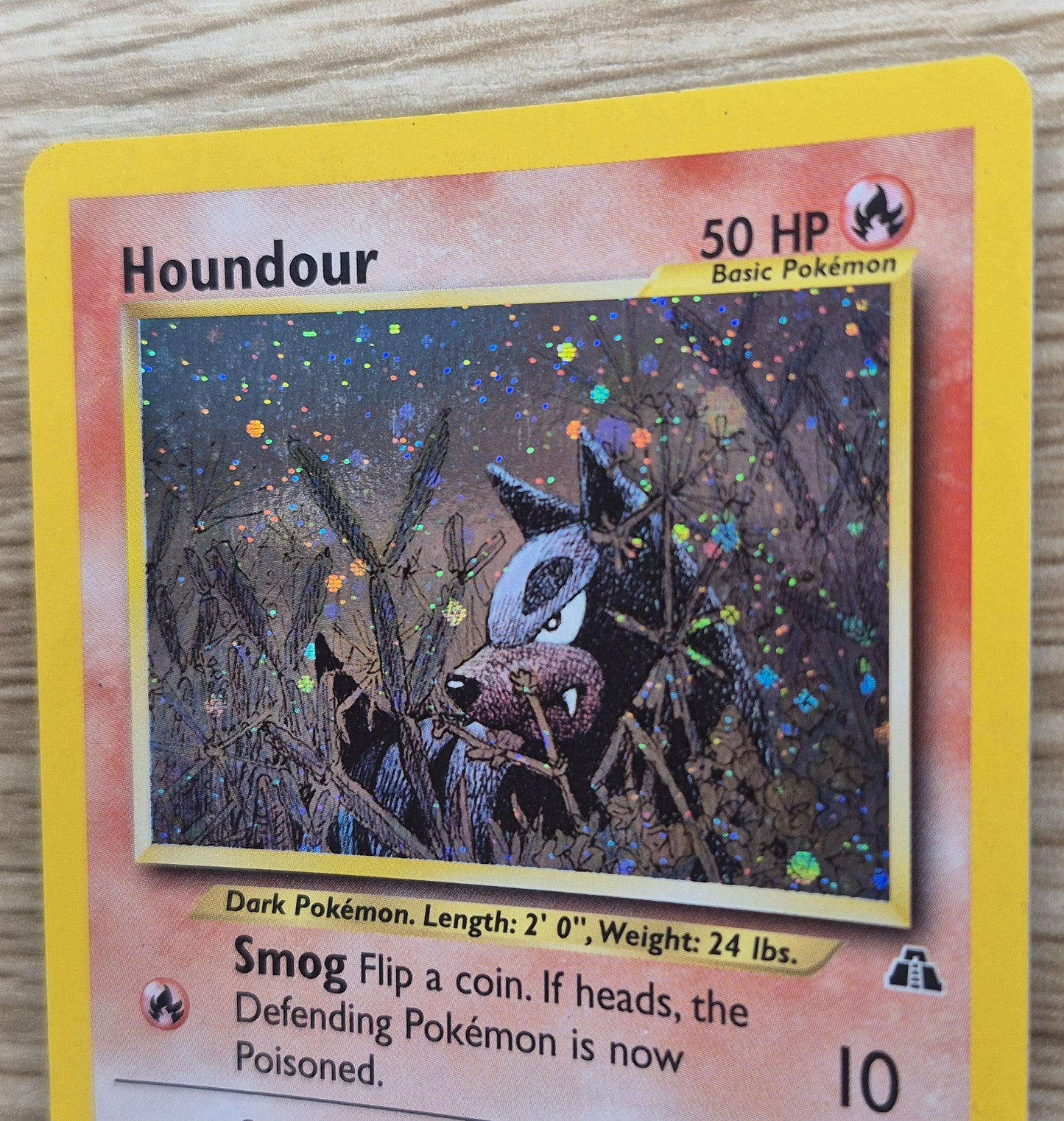 Houndour Pokemon Card 2001 Neo Discovery 5/75 Holo Rare Unlimited - LP