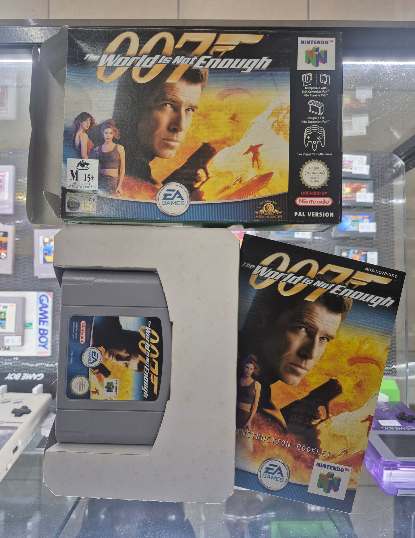 2000 Nintendo N64 007 The World is not Enough Boxed Complete Cart like New