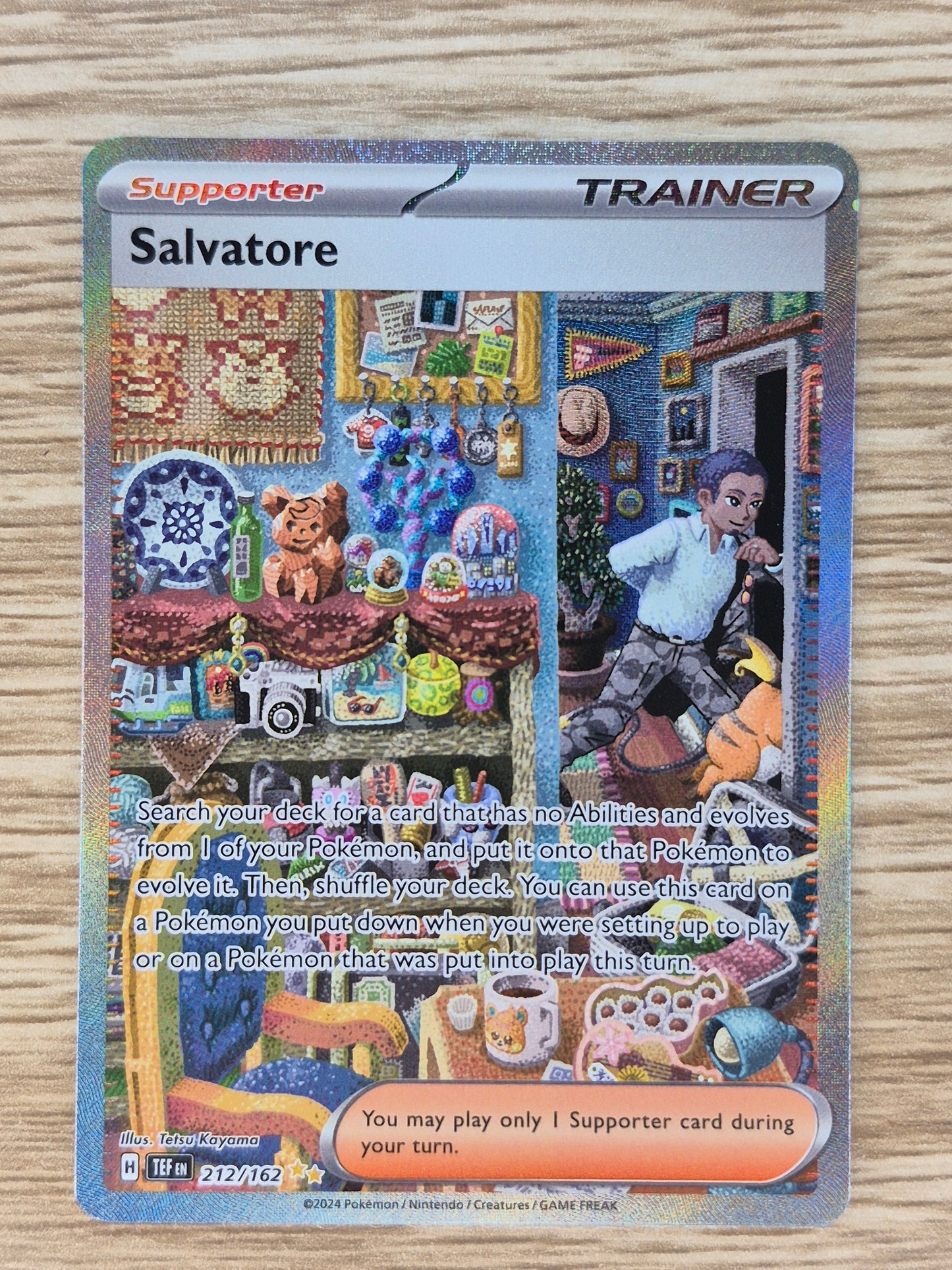 Pokémon TCG - Salvatore *Special Illustration Rare* Temporal Forces 212/162