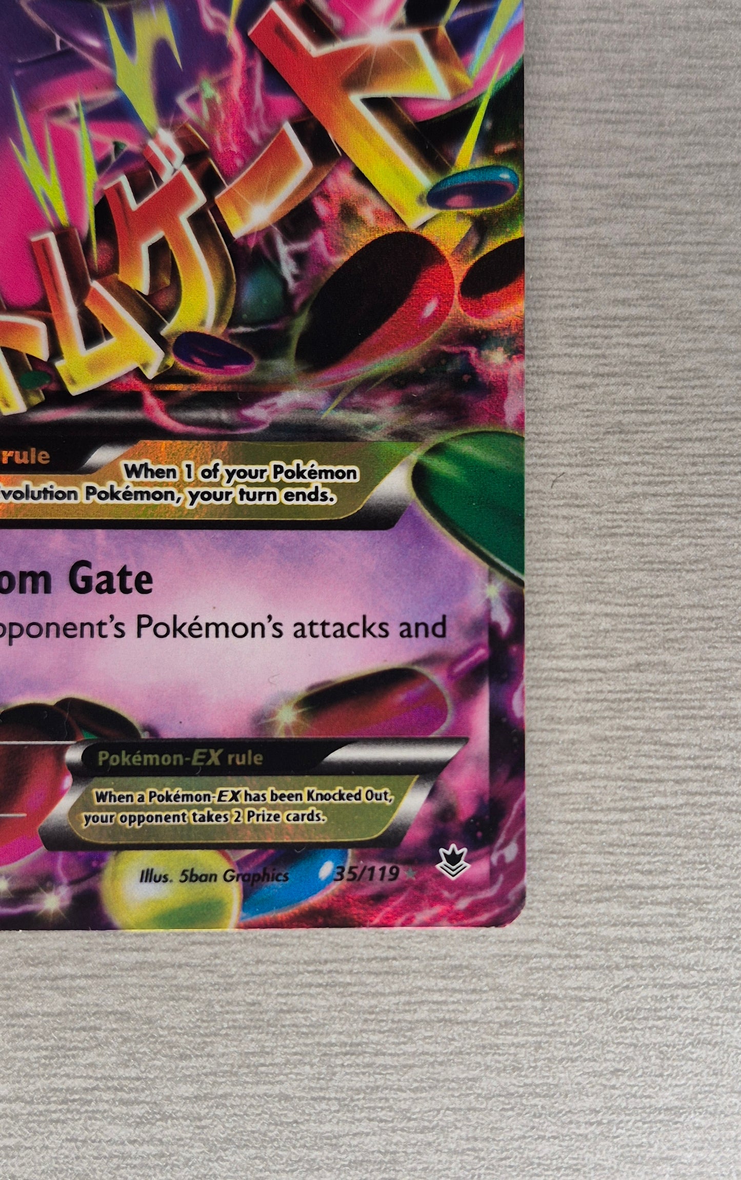 Pokemon TCG - XY Phantom Forces - M Gengar EX 35/119 Card Holo Ultra Rare LP/MP