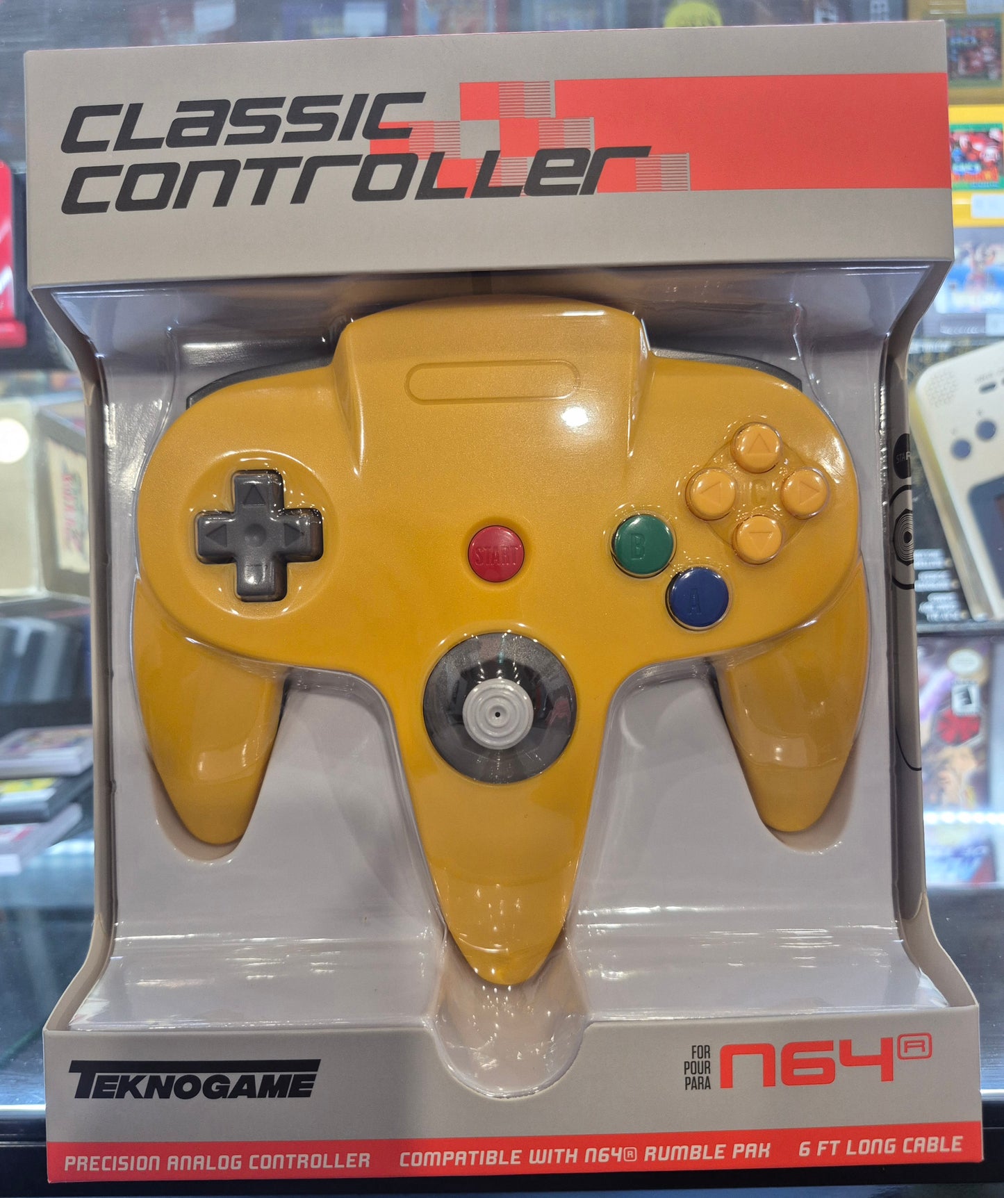 TeknoGame N64 Controller Yellow